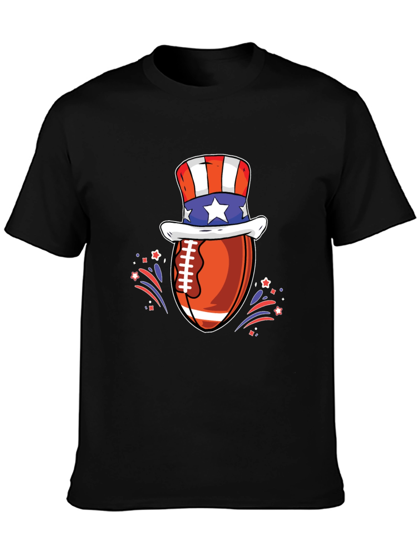 Patriotic Football T-Shirt - USA Pride!