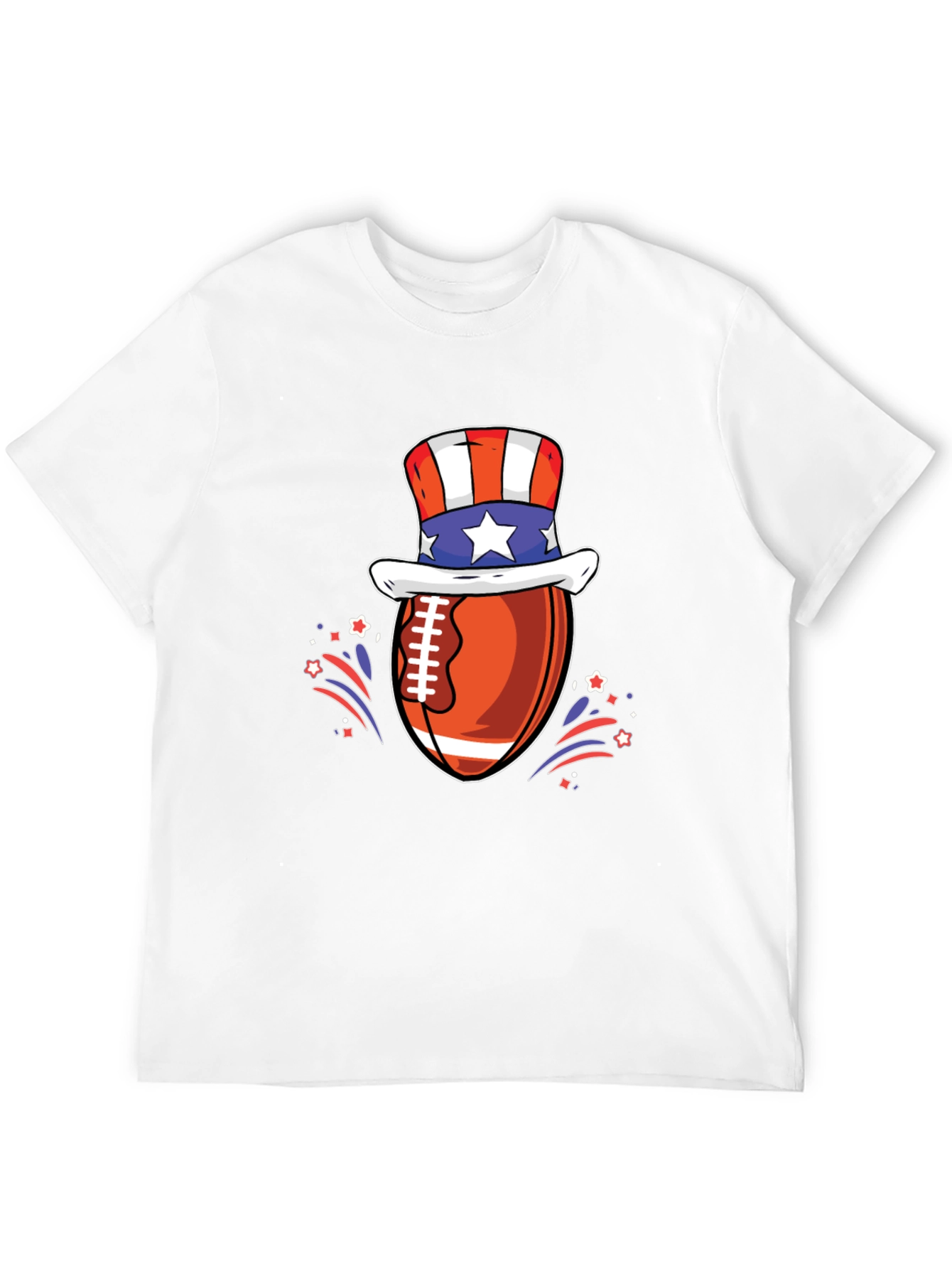 Patriotic Football T-Shirt - USA Pride!