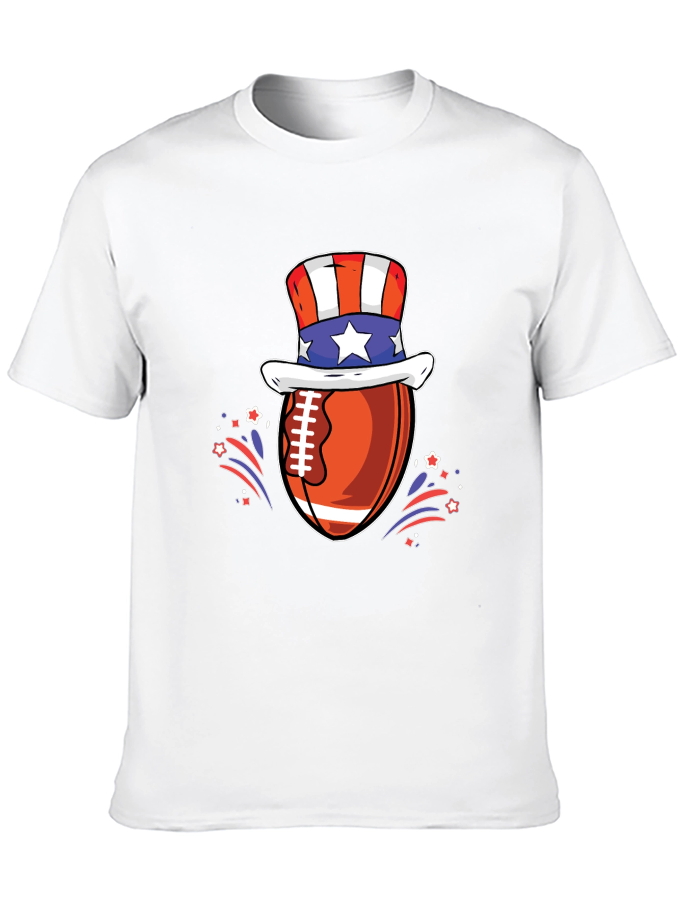 Patriotic Football T-Shirt - USA Pride!