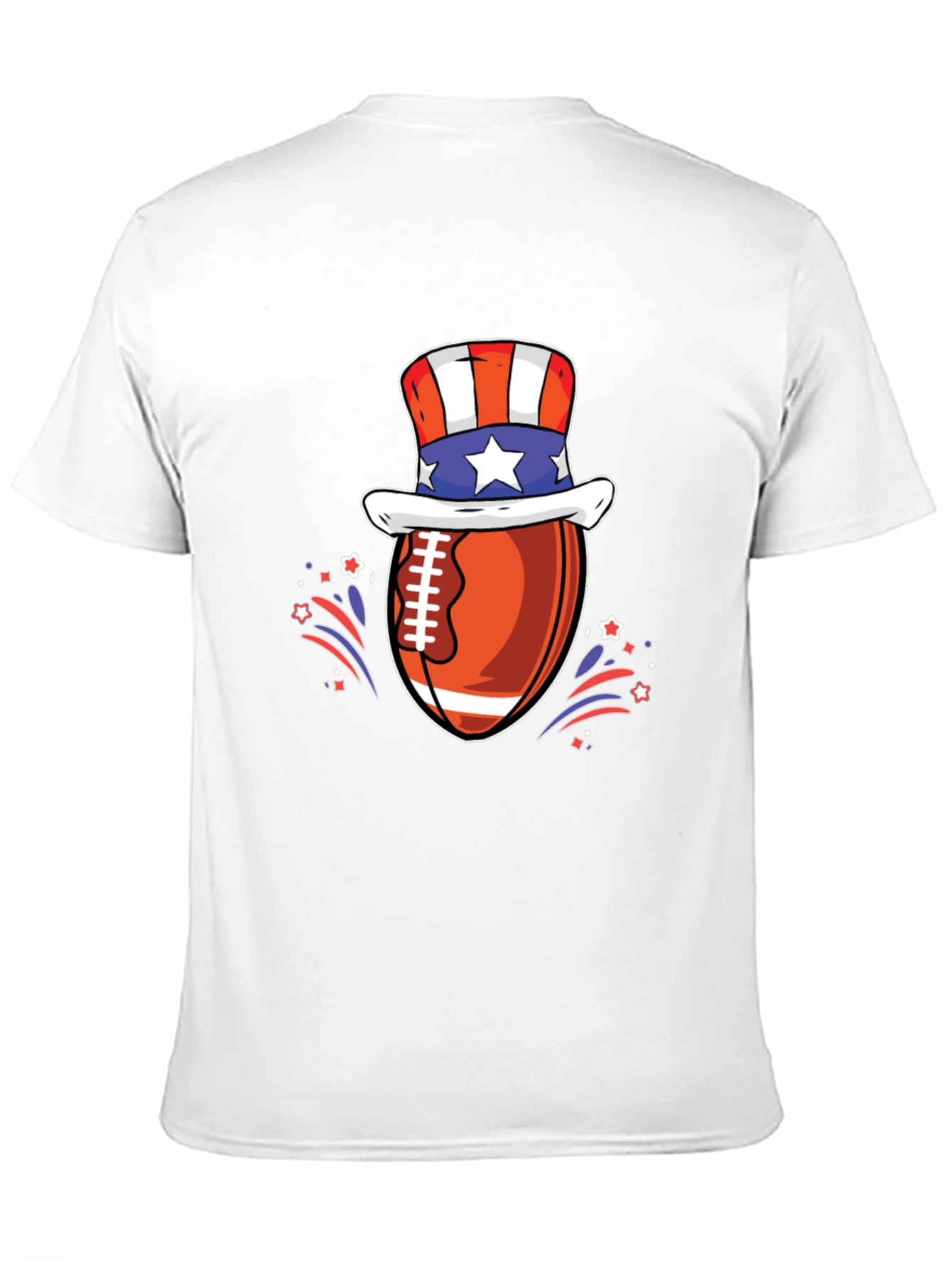 Patriotic Football T-Shirt - USA Pride!