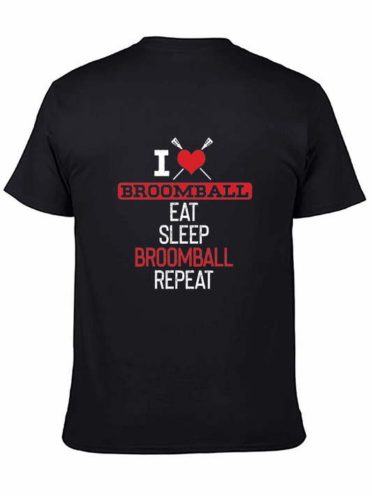 I Love Broomball Graphic T-Shirt