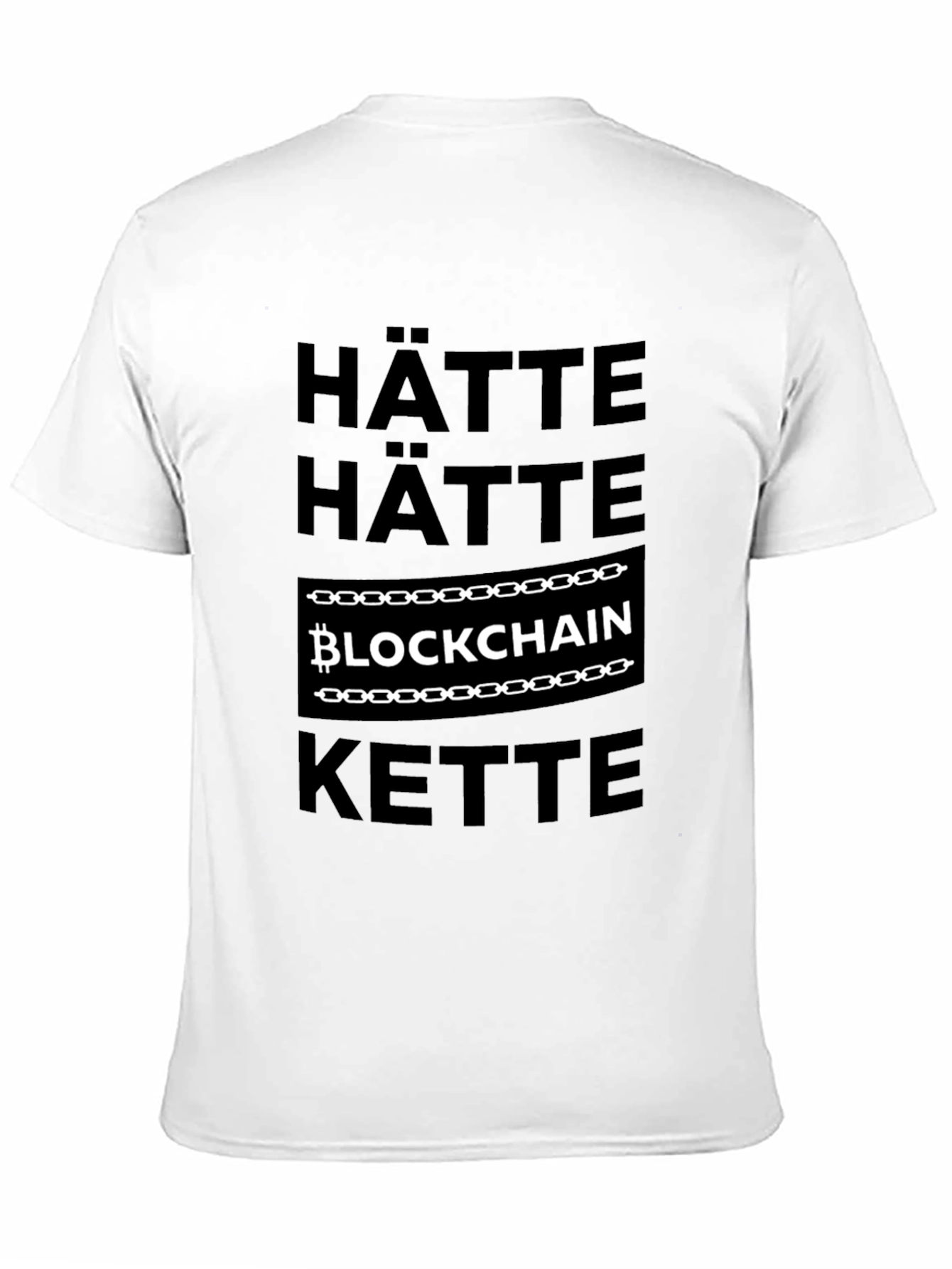 Hätte Kette Blockchain Black T-Shirt