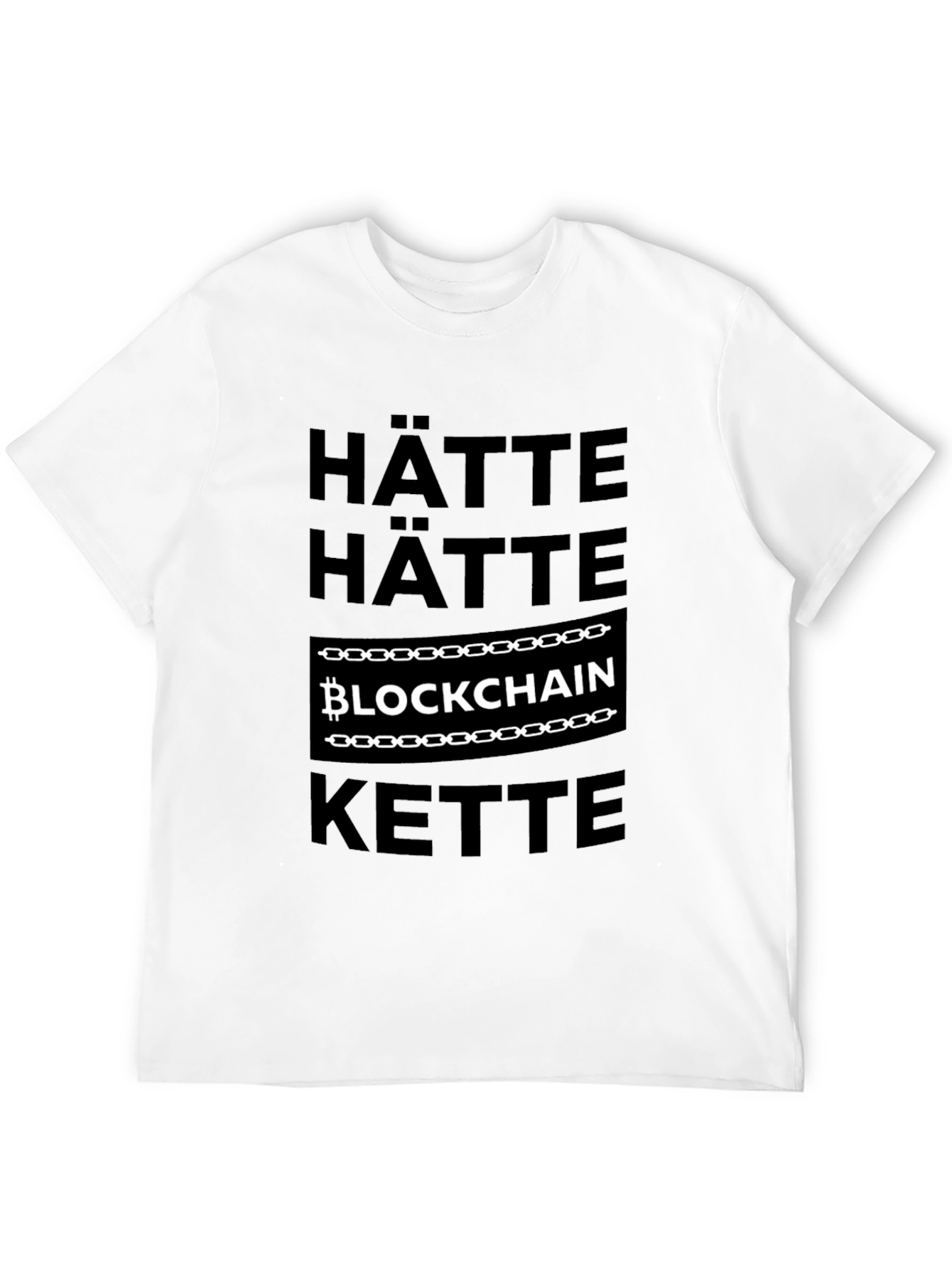 Hätte Kette Blockchain Black T-Shirt