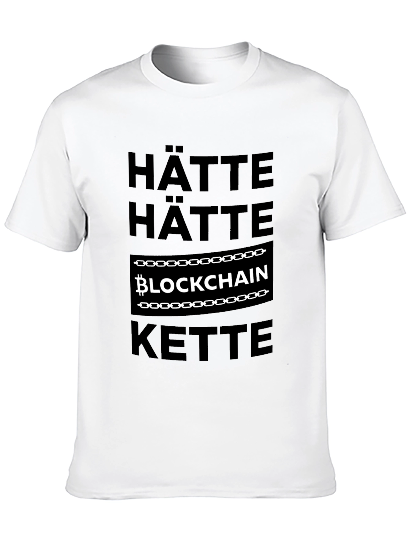 Hätte Kette Blockchain Black T-Shirt