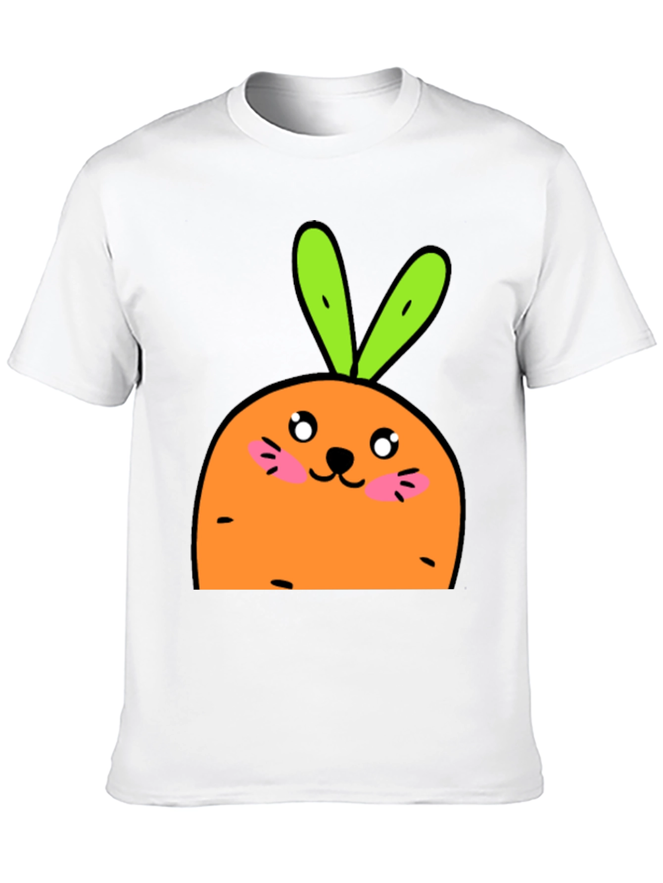 Cute Carrot Bunny Graphic T-Shirt