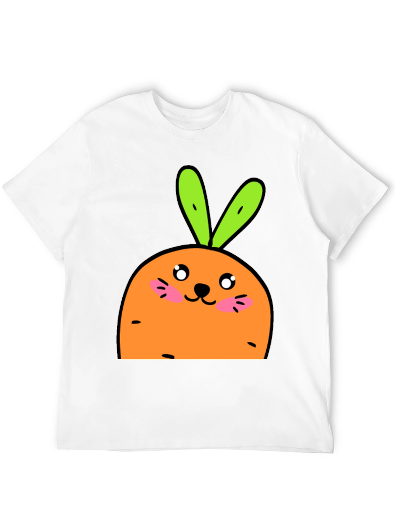 Cute Carrot Bunny Graphic T-Shirt