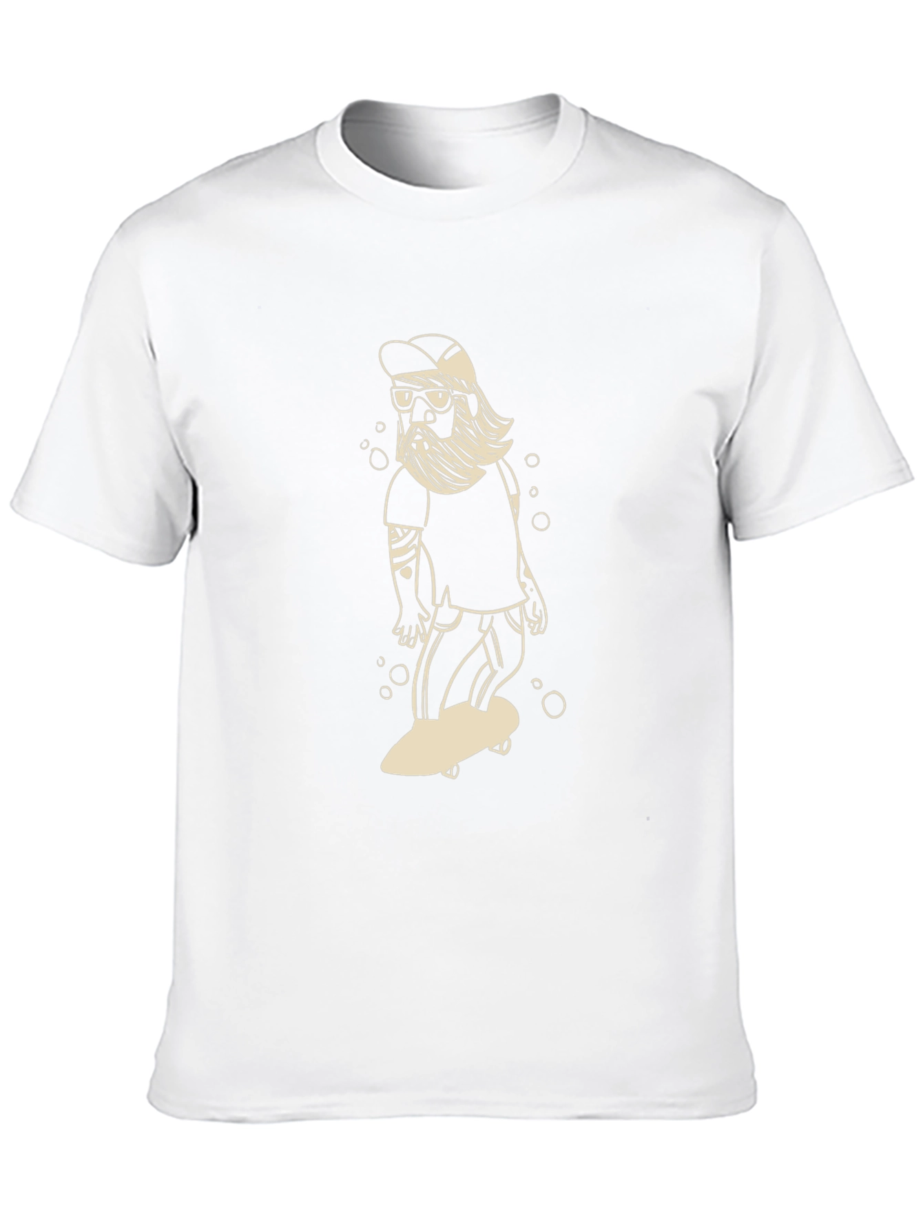 Skater Dude Graphic Tee - Black