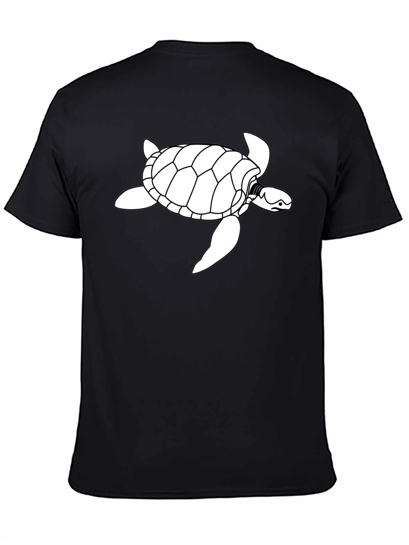 Black Turtle Graphic Tee - Casual Comfort