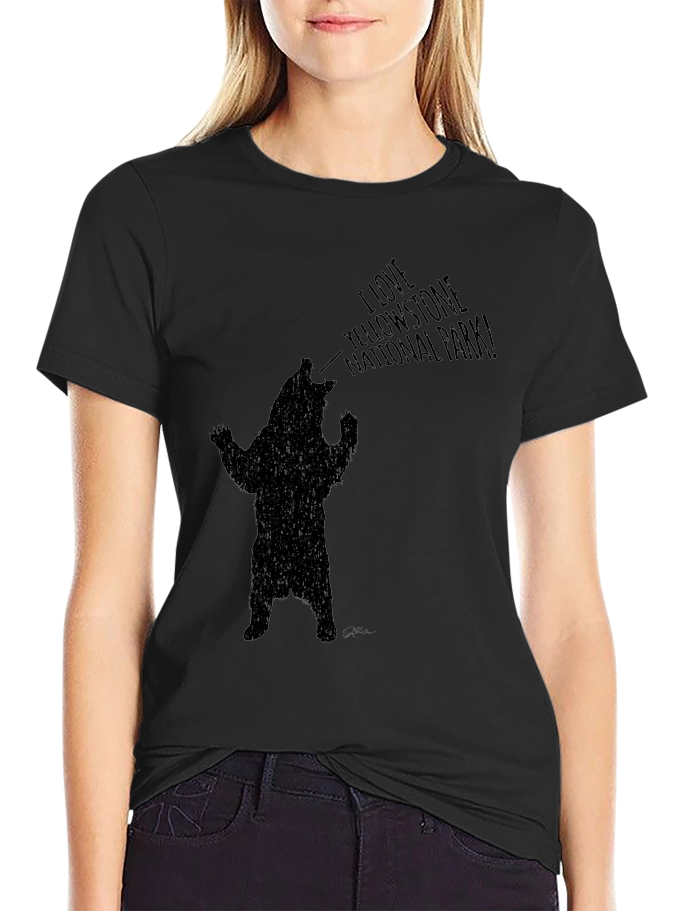 Yellowstone Bear Graphic T-Shirt
