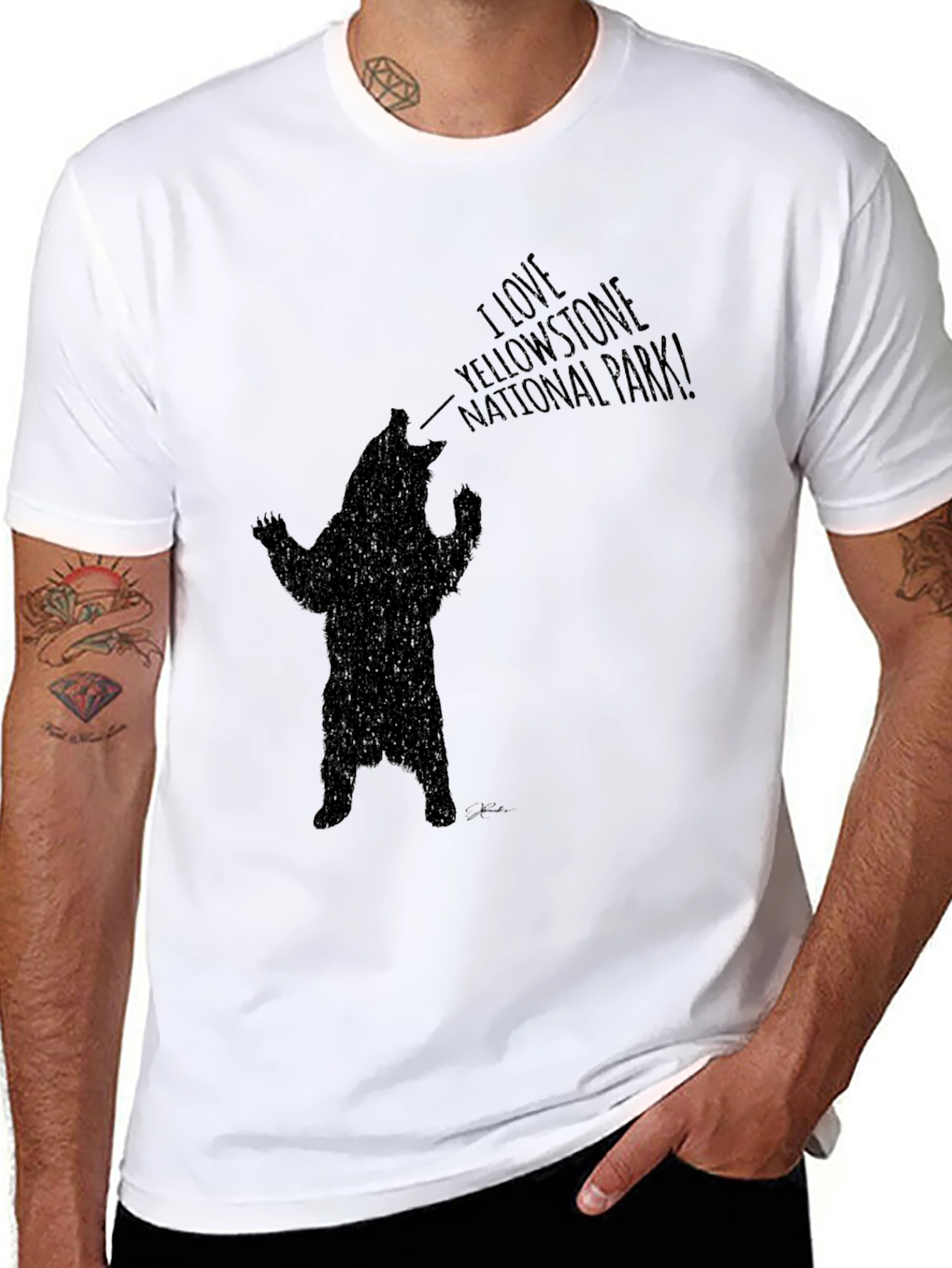 Yellowstone Bear Graphic T-Shirt