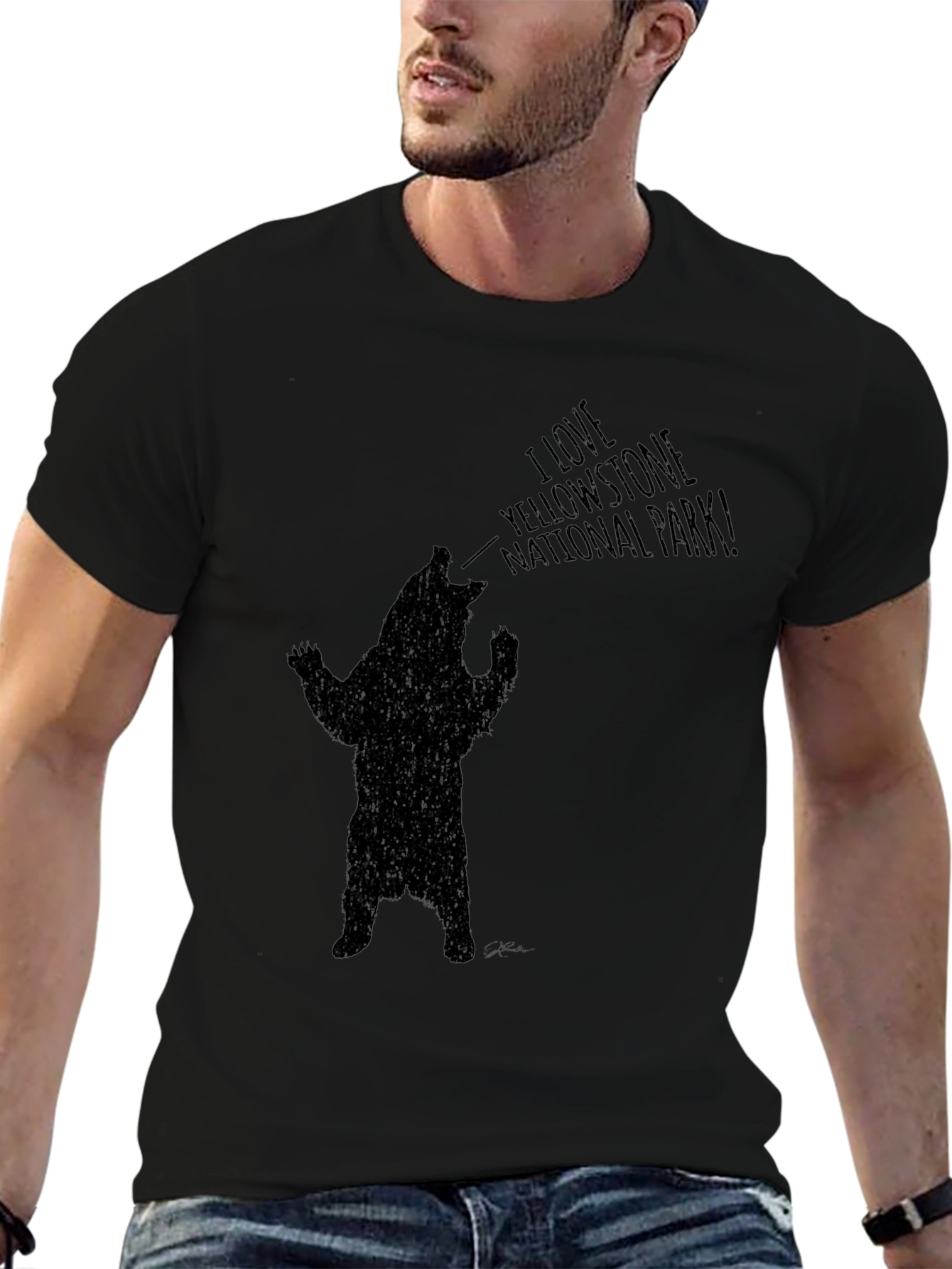 Yellowstone Bear Graphic T-Shirt