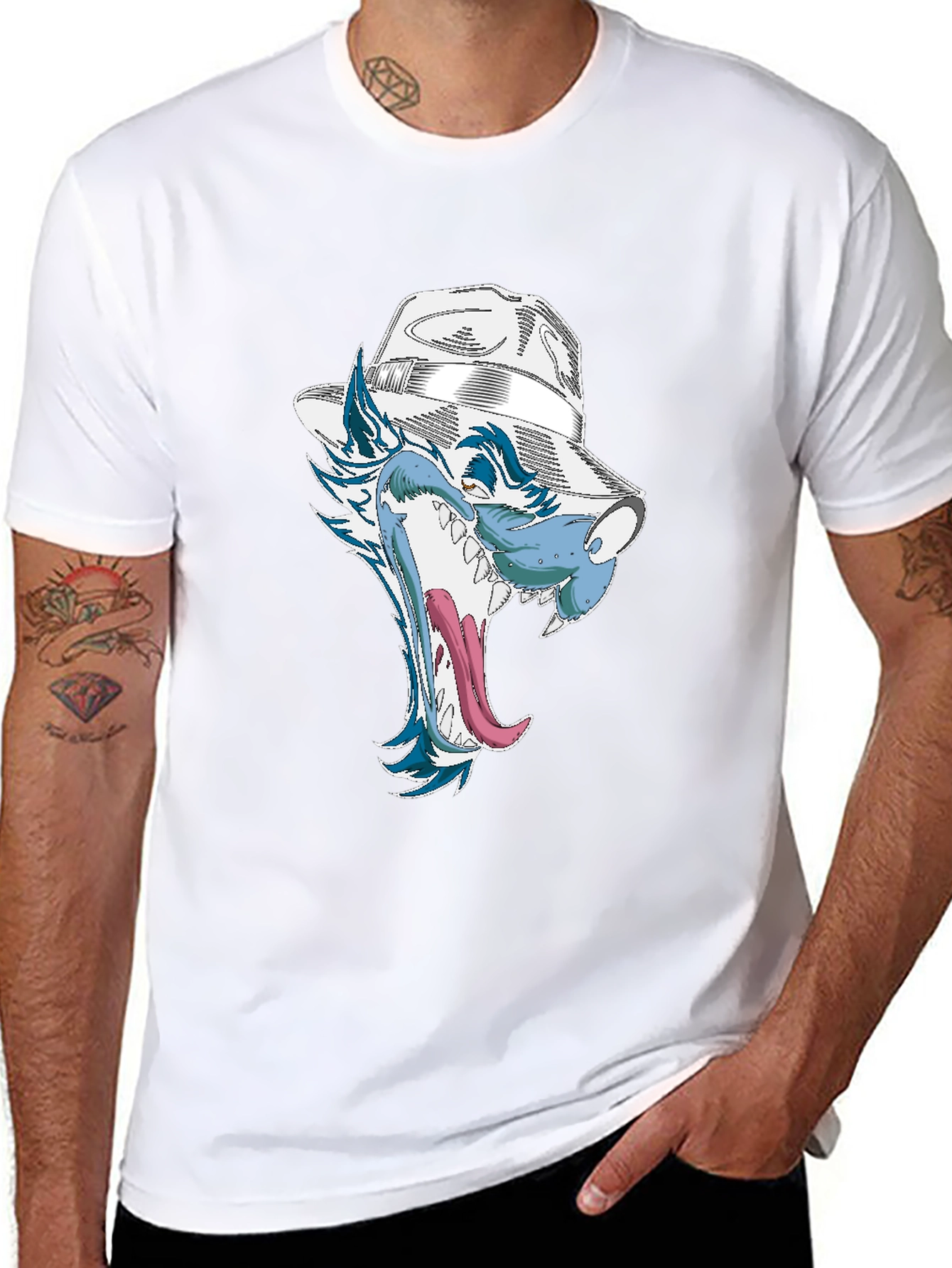 Wolf Graphic Print Tee