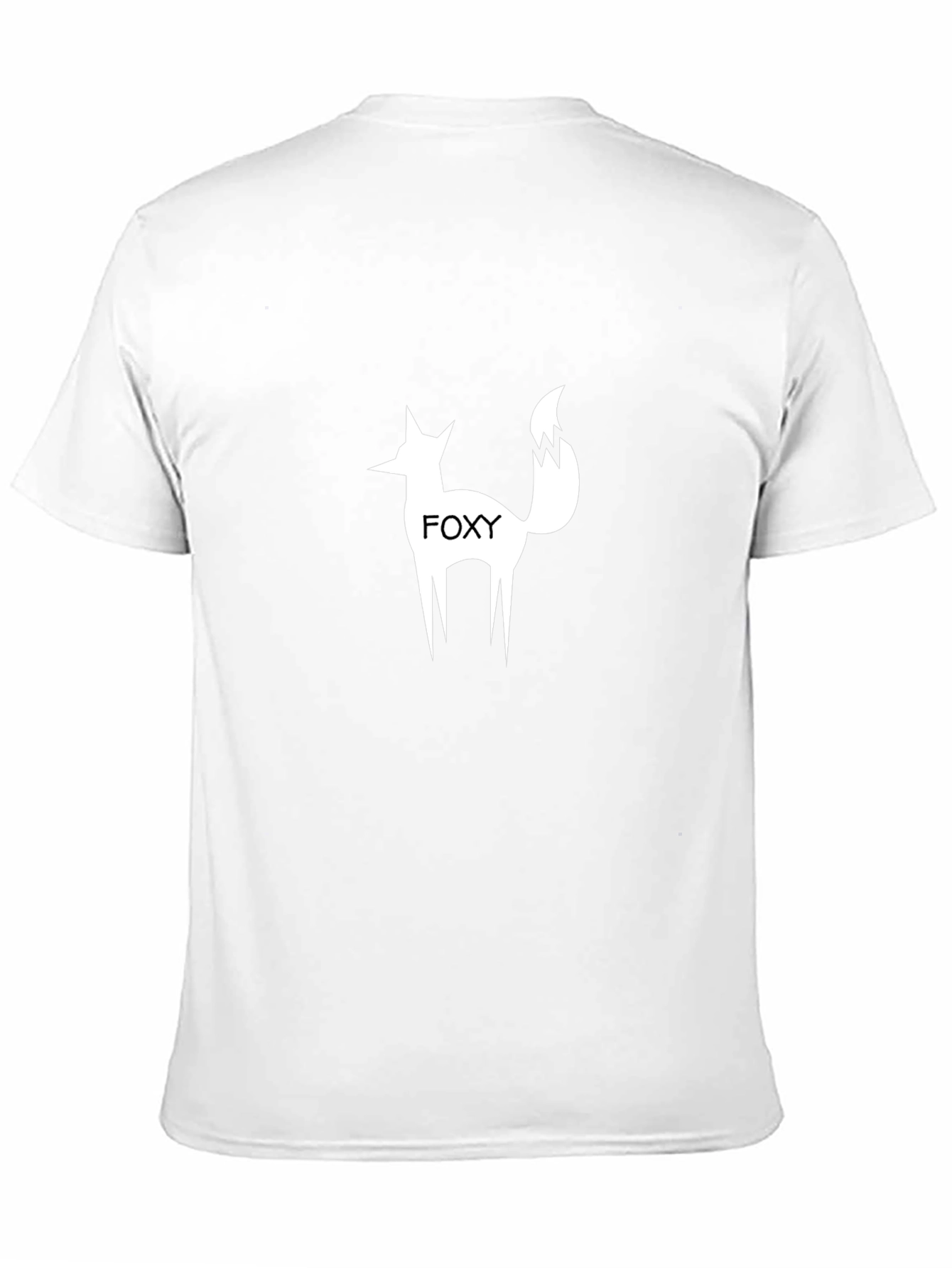 Foxy Graphic Tee - Modern Fox Silhouette Black T-Shirt