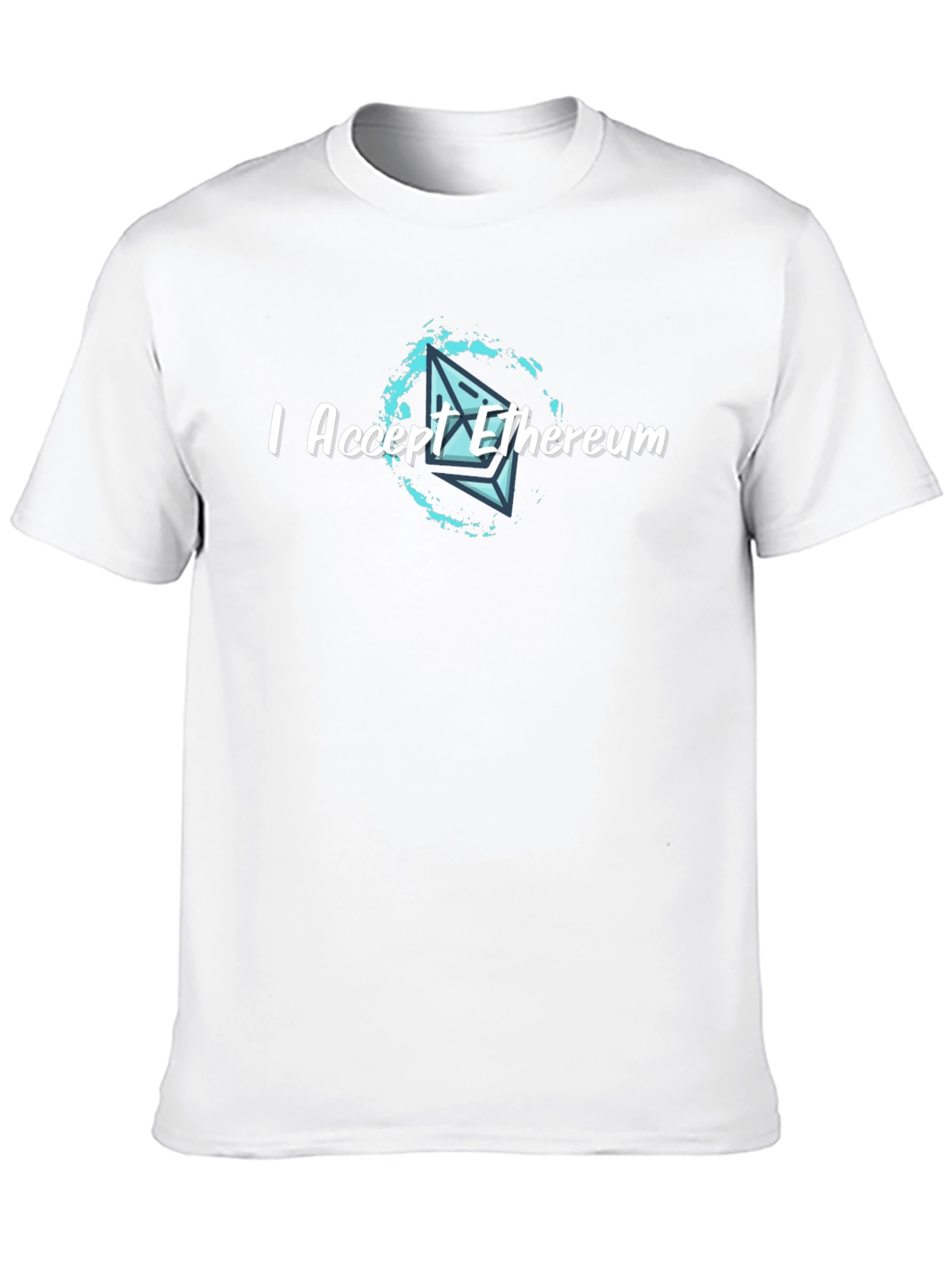 I Accept Ethereum Crypto T-Shirt - Black