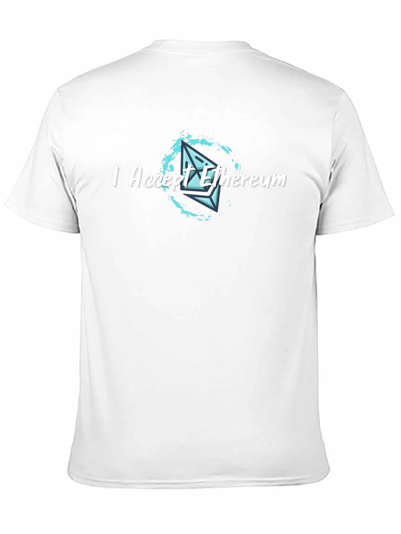 I Accept Ethereum Crypto T-Shirt - Black