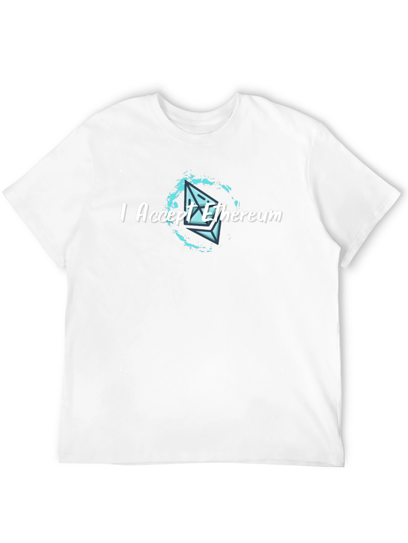 I Accept Ethereum Crypto T-Shirt - Black