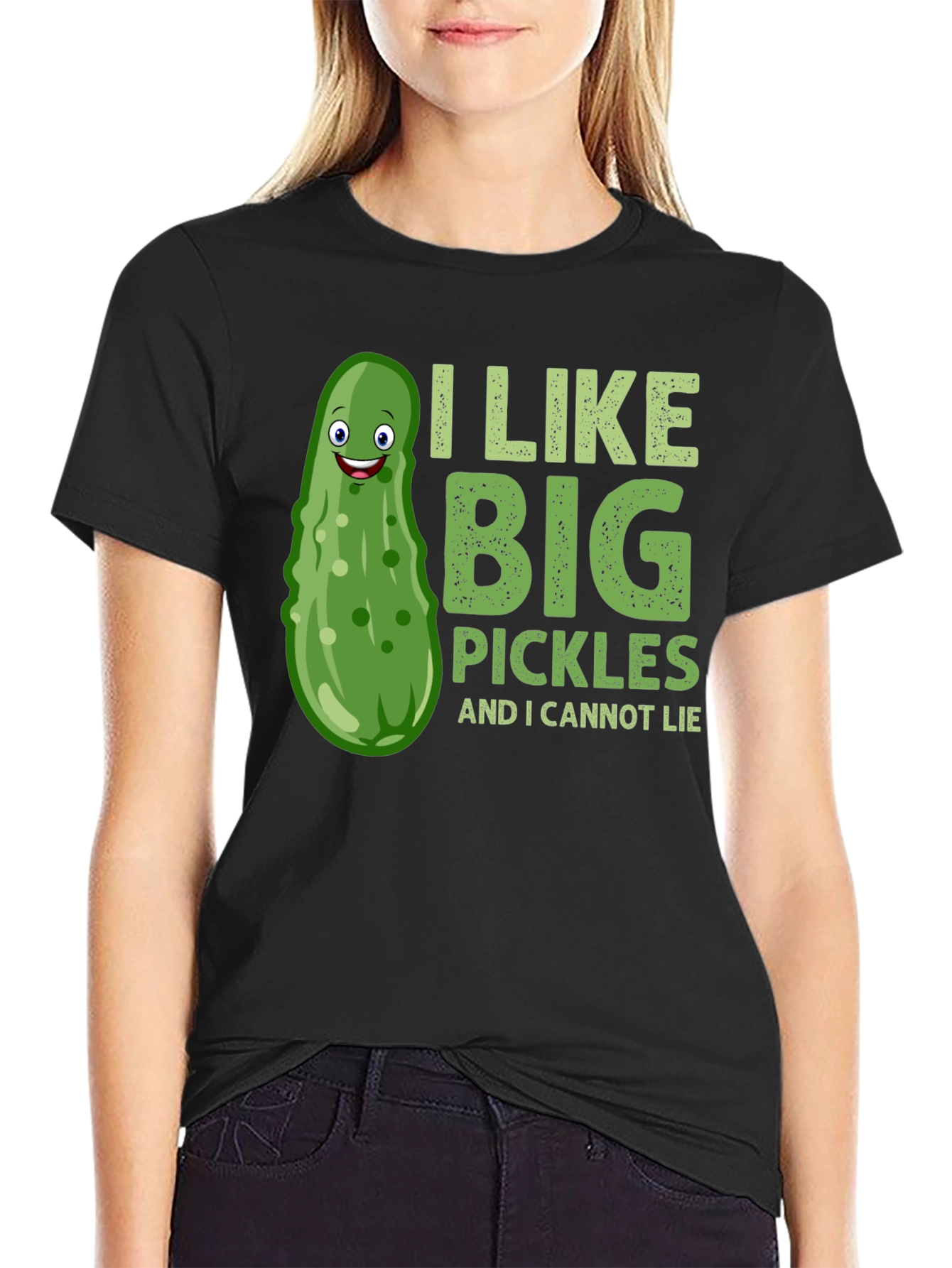 Funny Pickle T-Shirt - I Like Big Pickles Tee