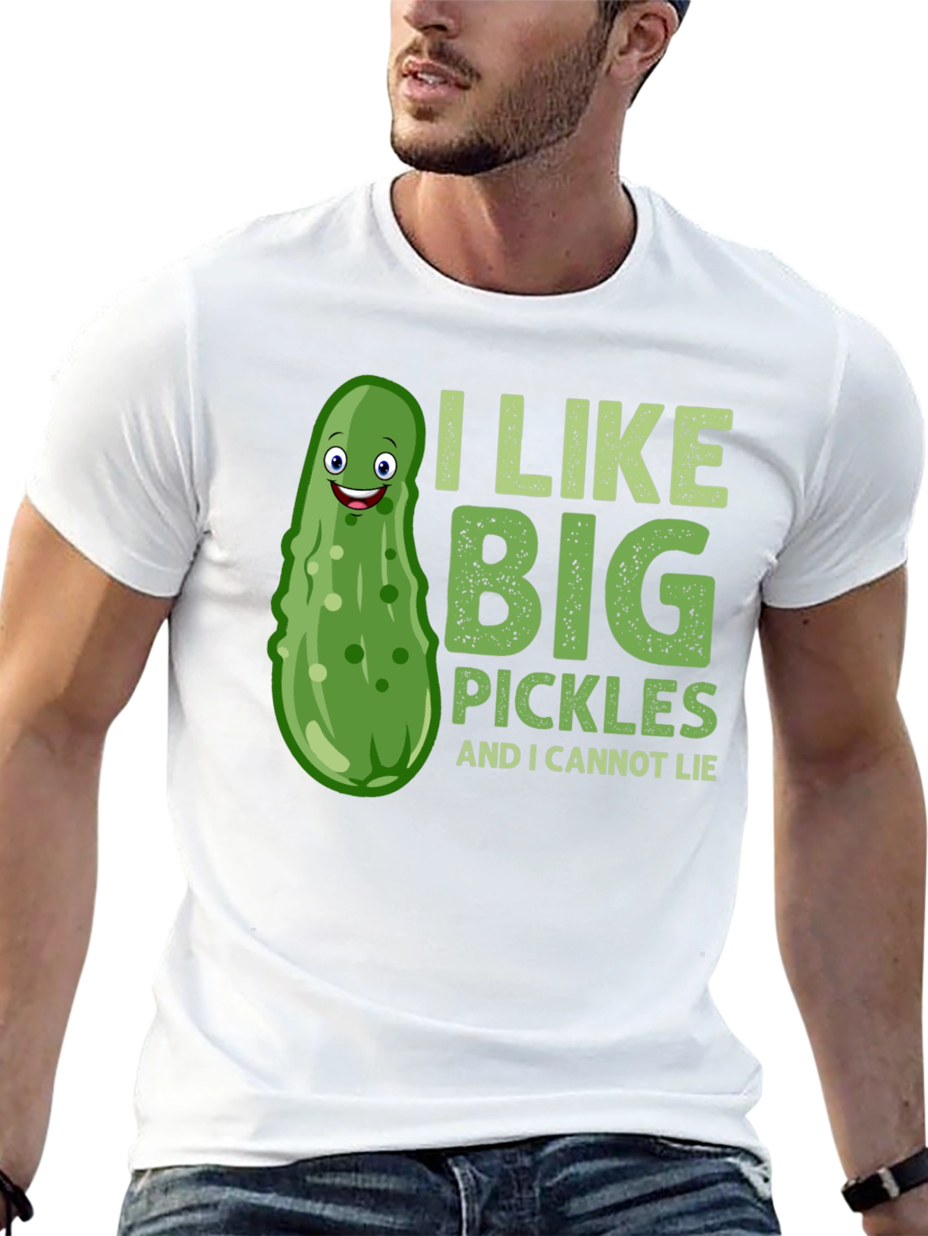 Funny Pickle T-Shirt - I Like Big Pickles Tee