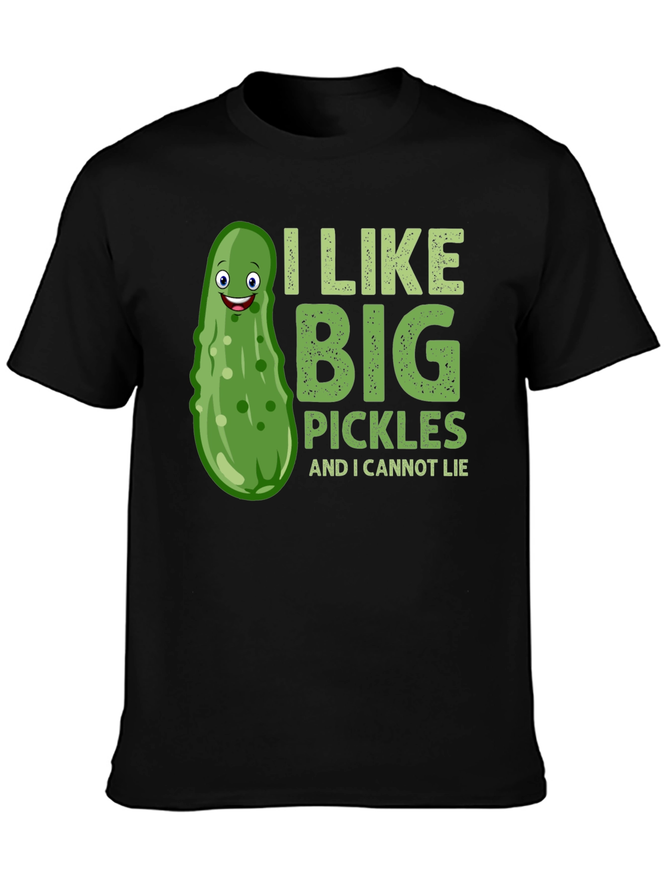 Funny Pickle T-Shirt - I Like Big Pickles Tee