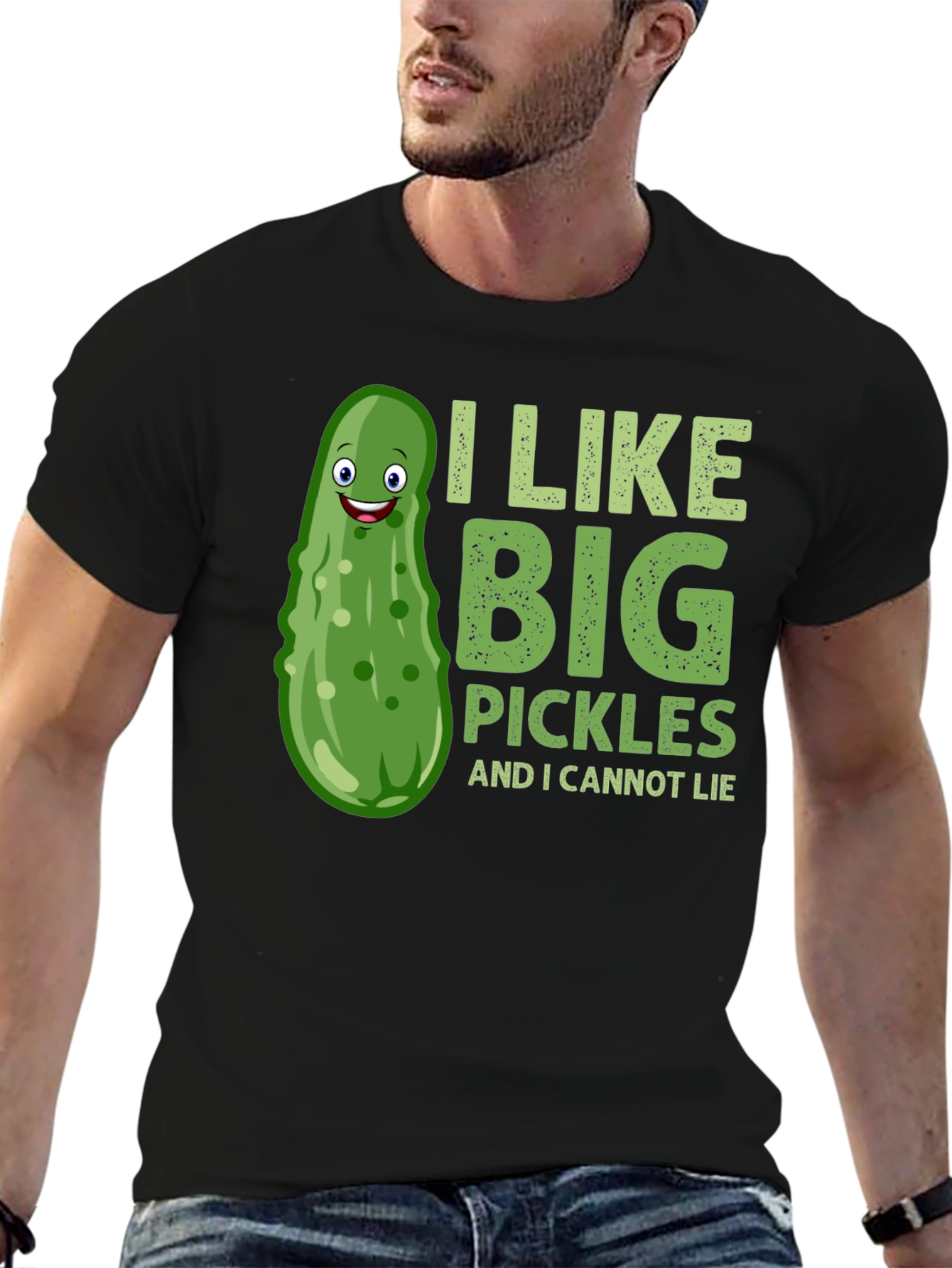 Funny Pickle T-Shirt - I Like Big Pickles Tee
