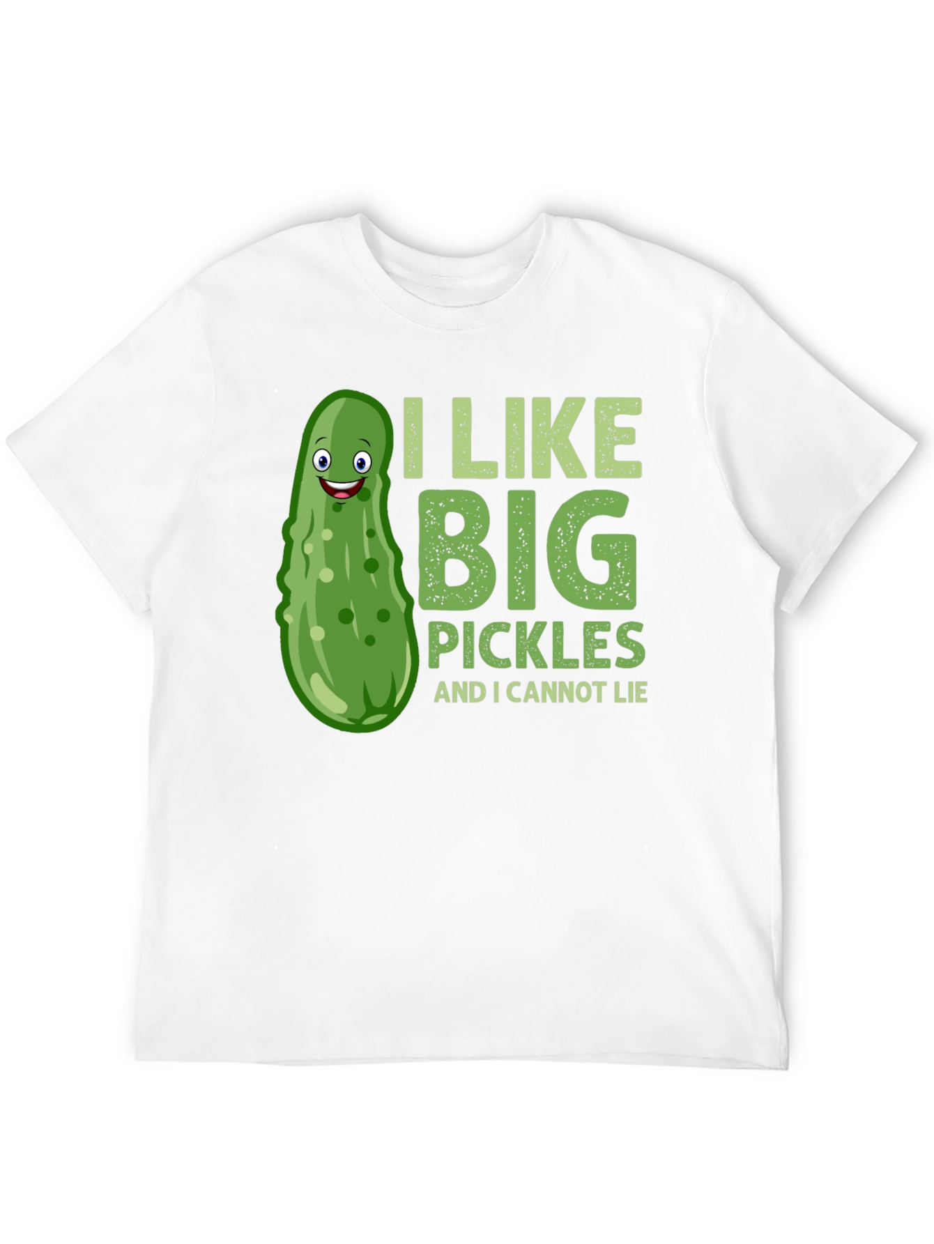 Funny Pickle T-Shirt - I Like Big Pickles Tee