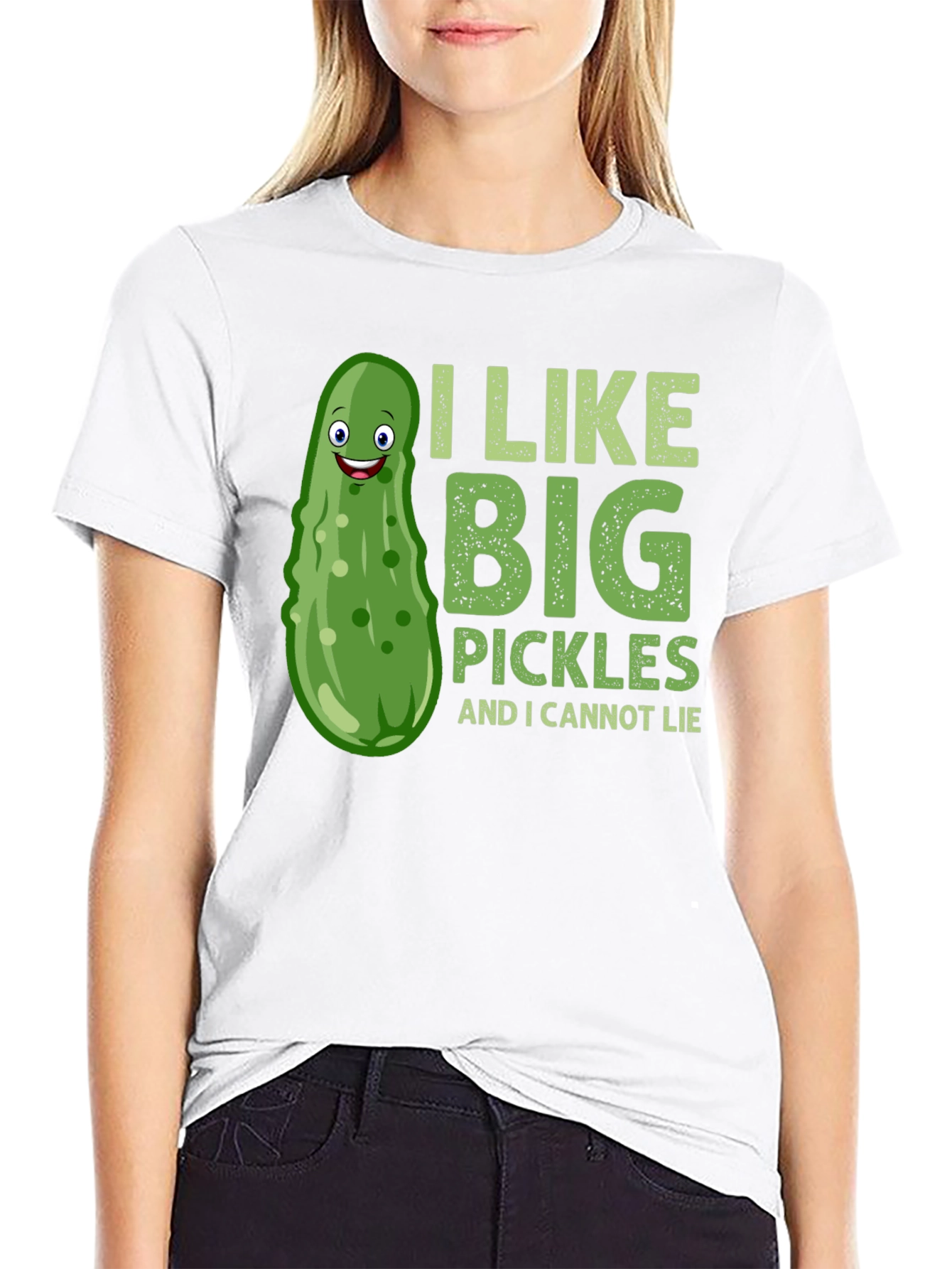 Funny Pickle T-Shirt - I Like Big Pickles Tee