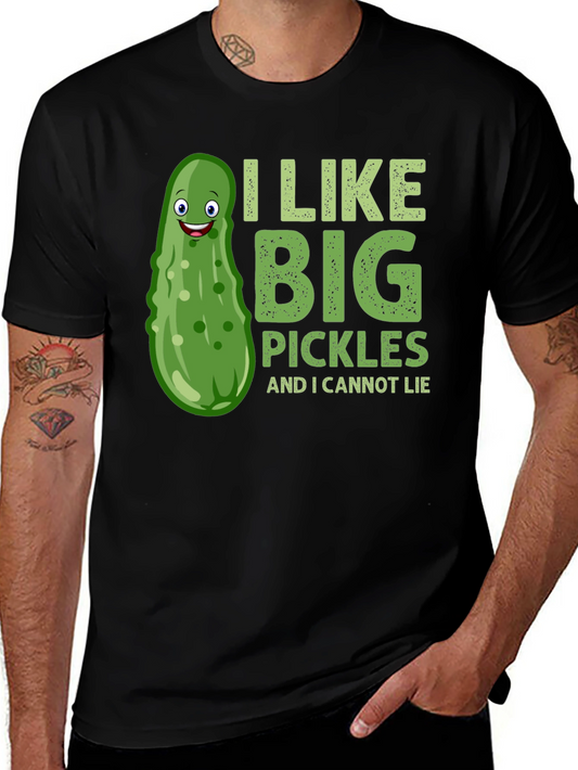 Funny Pickle T-Shirt - I Like Big Pickles Tee