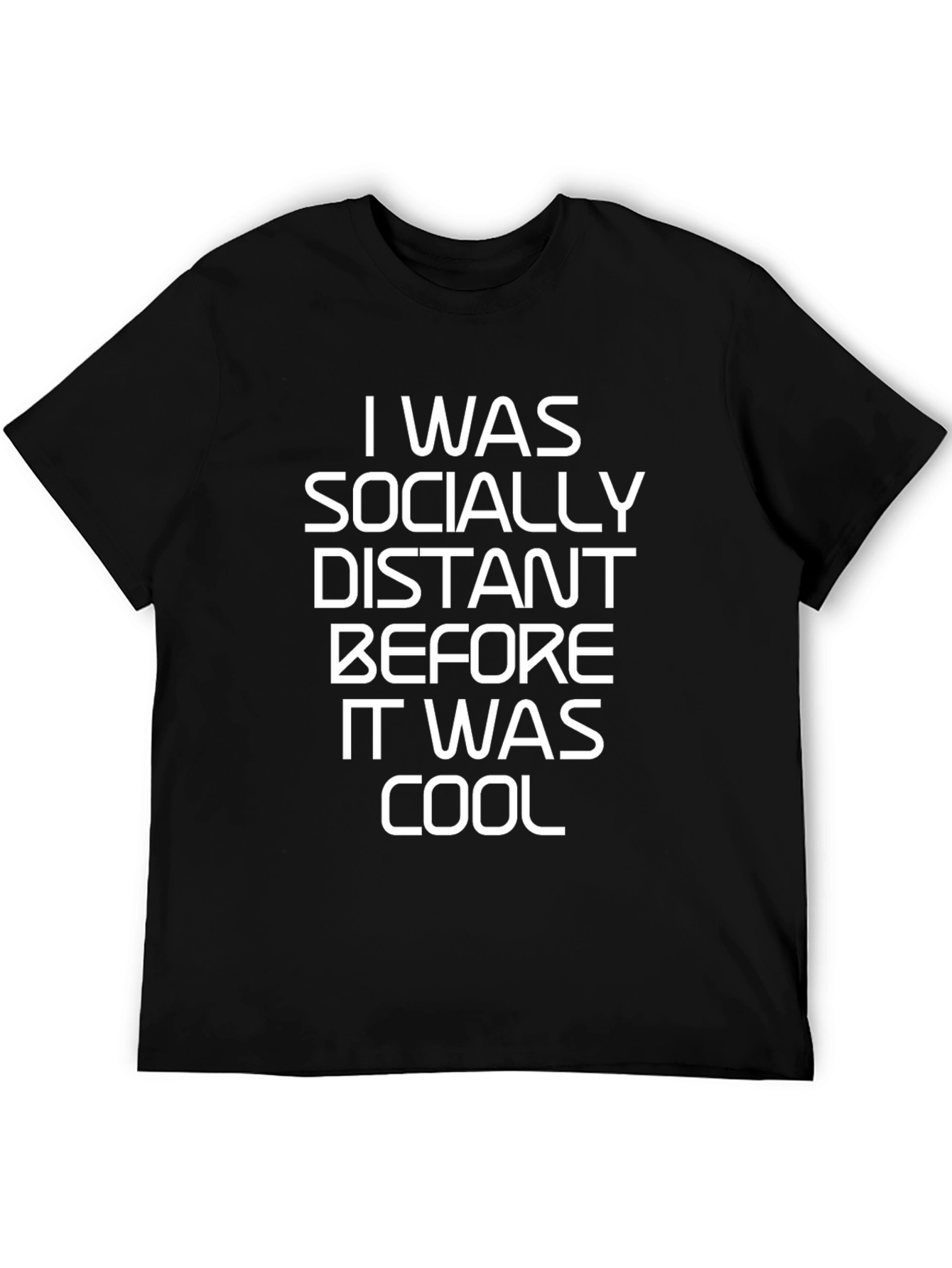 Socially Distant Cool Black T-Shirt