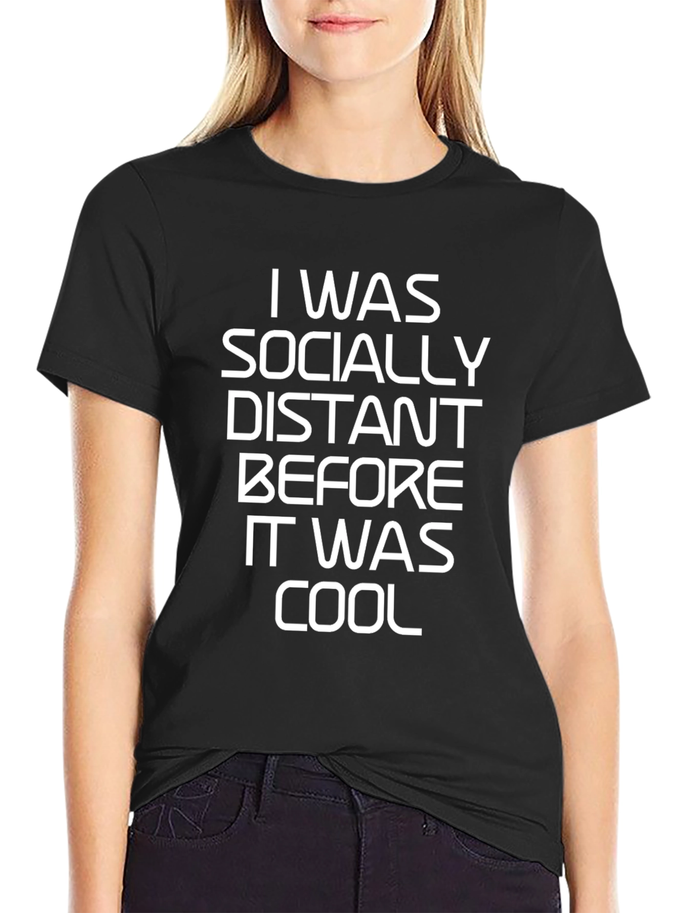 Socially Distant Cool Black T-Shirt
