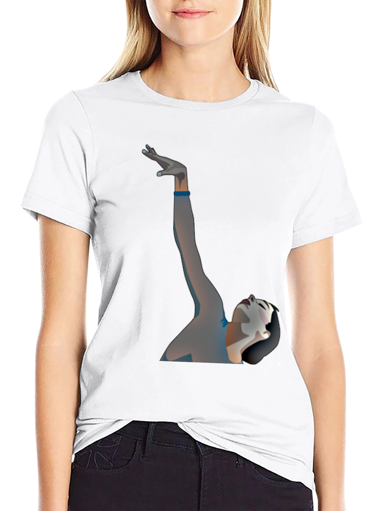 Stylish Black Graphic Tee - Artistic Design