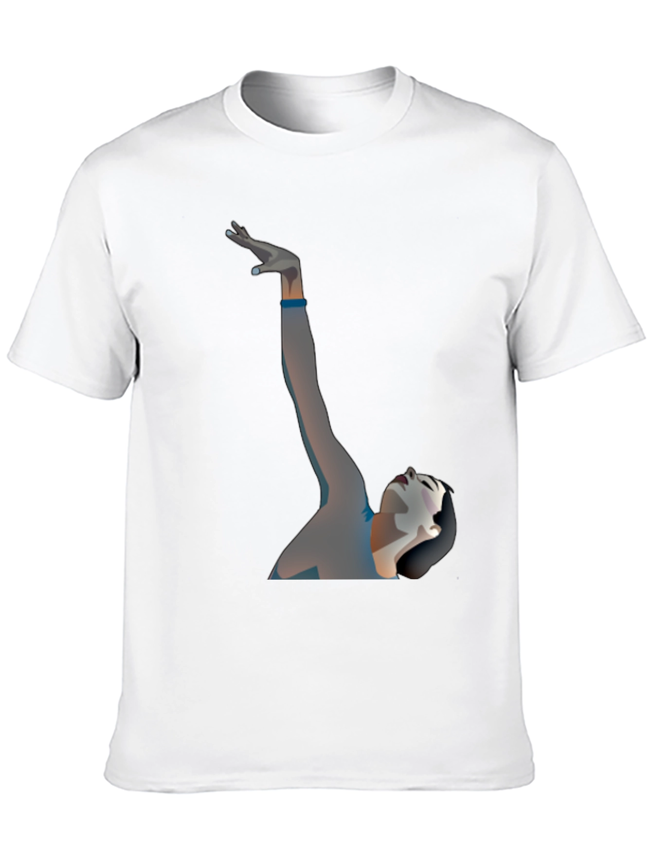 Stylish Black Graphic Tee - Artistic Design