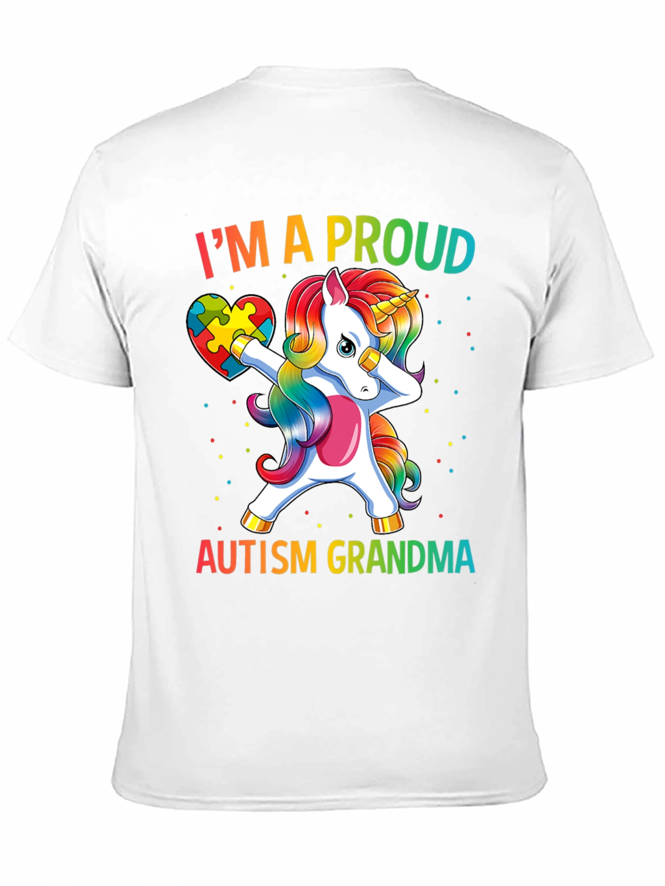 Proud Autism Grandma Unicorn T-Shirt