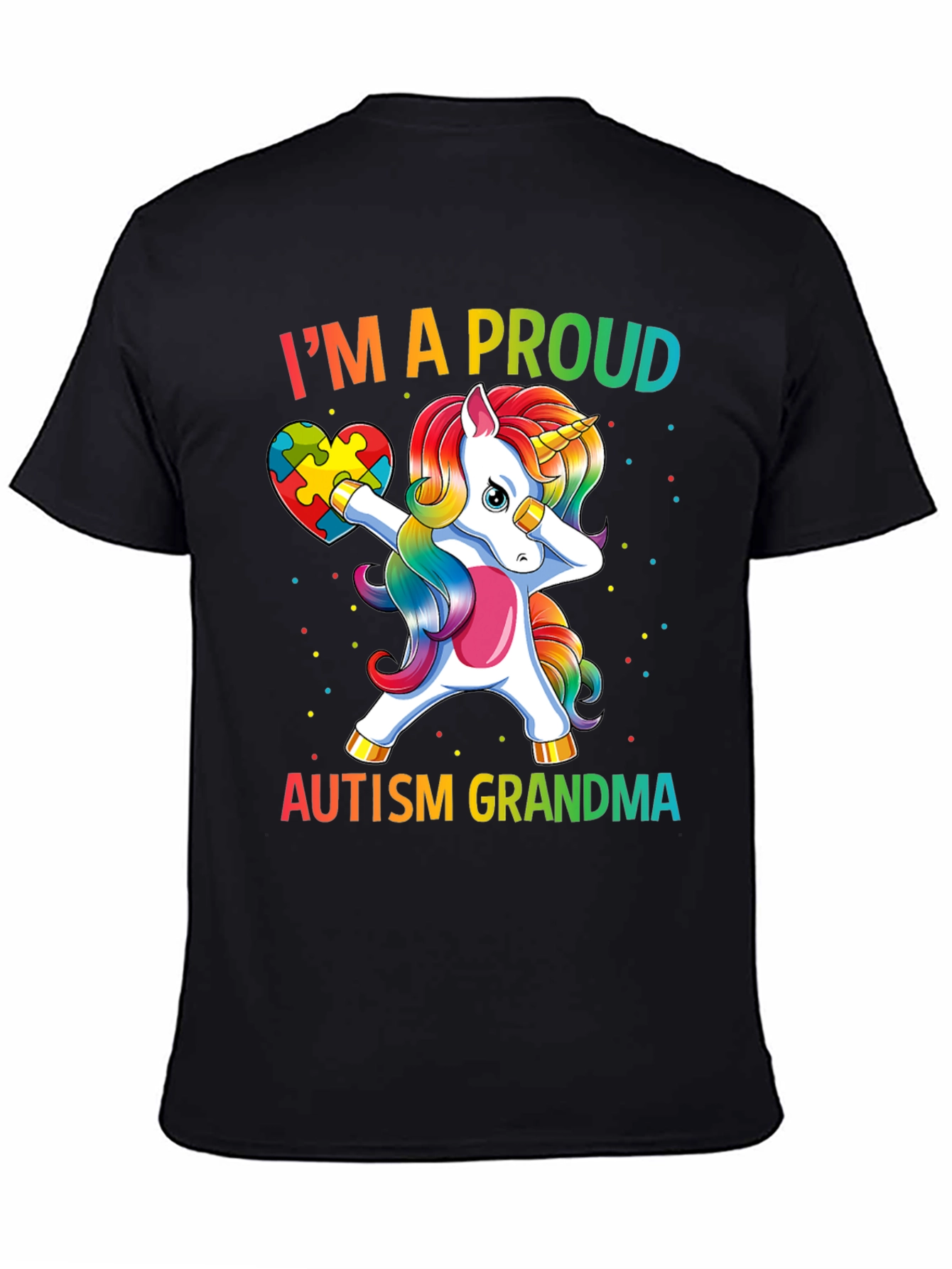 Proud Autism Grandma Unicorn T-Shirt
