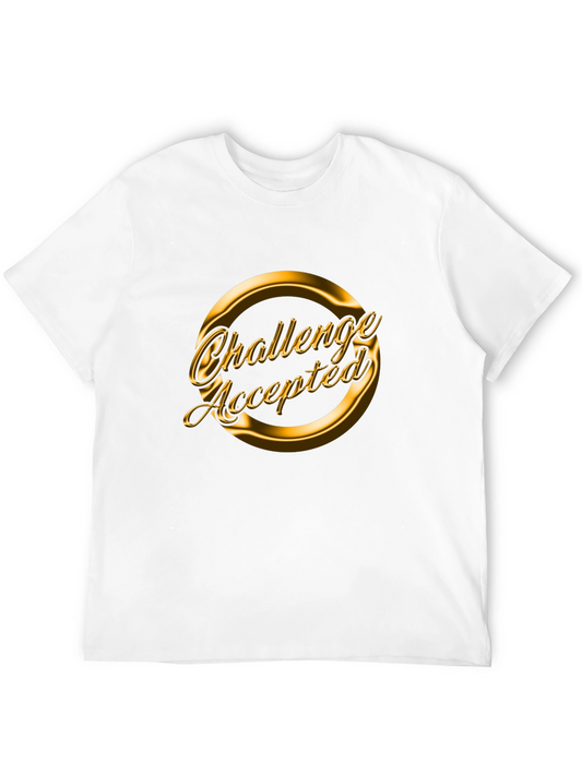 Challenge Accepted Black Graphic Tee