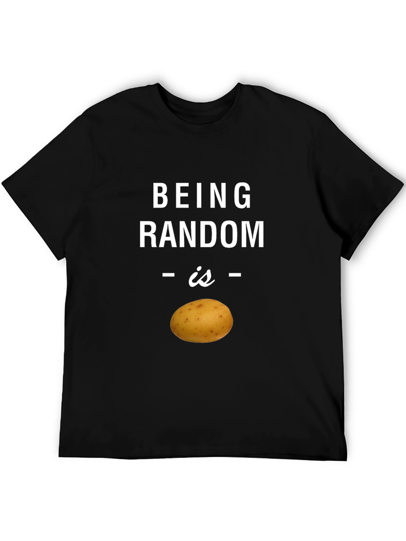 Random Potato Graphic T-Shirt - Quirky Humor Tee