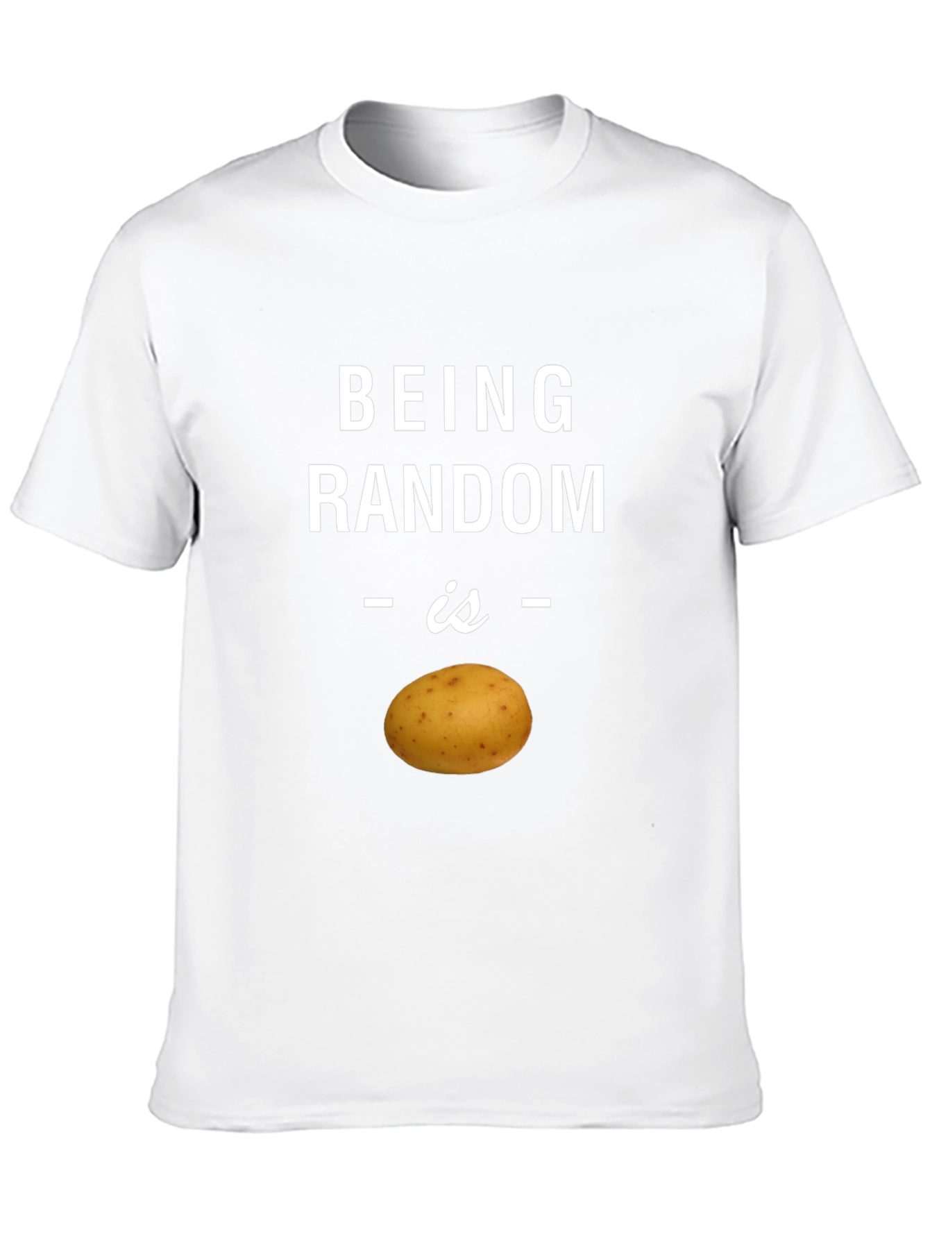 Random Potato Graphic T-Shirt - Quirky Humor Tee