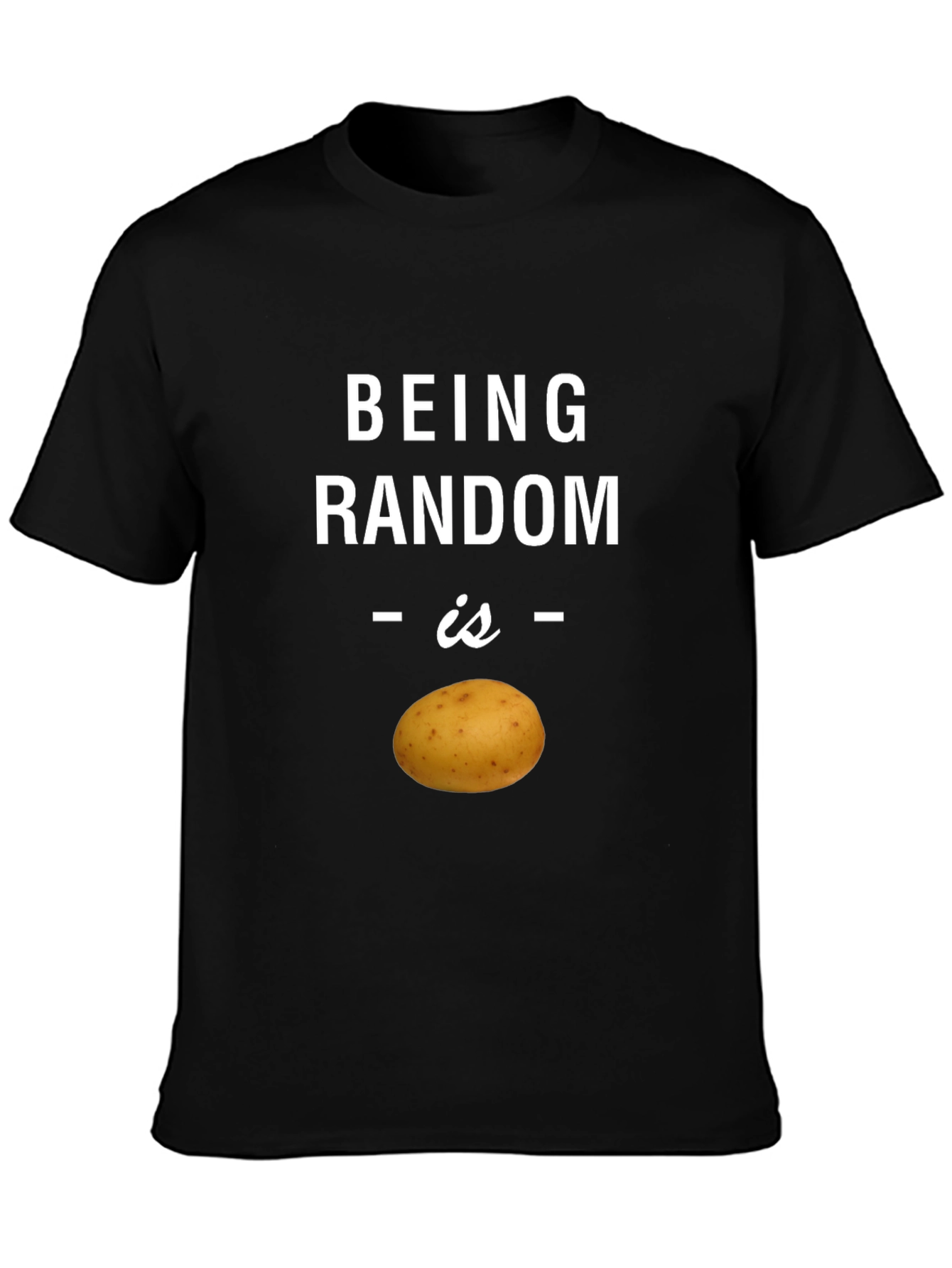 Random Potato Graphic T-Shirt - Quirky Humor Tee