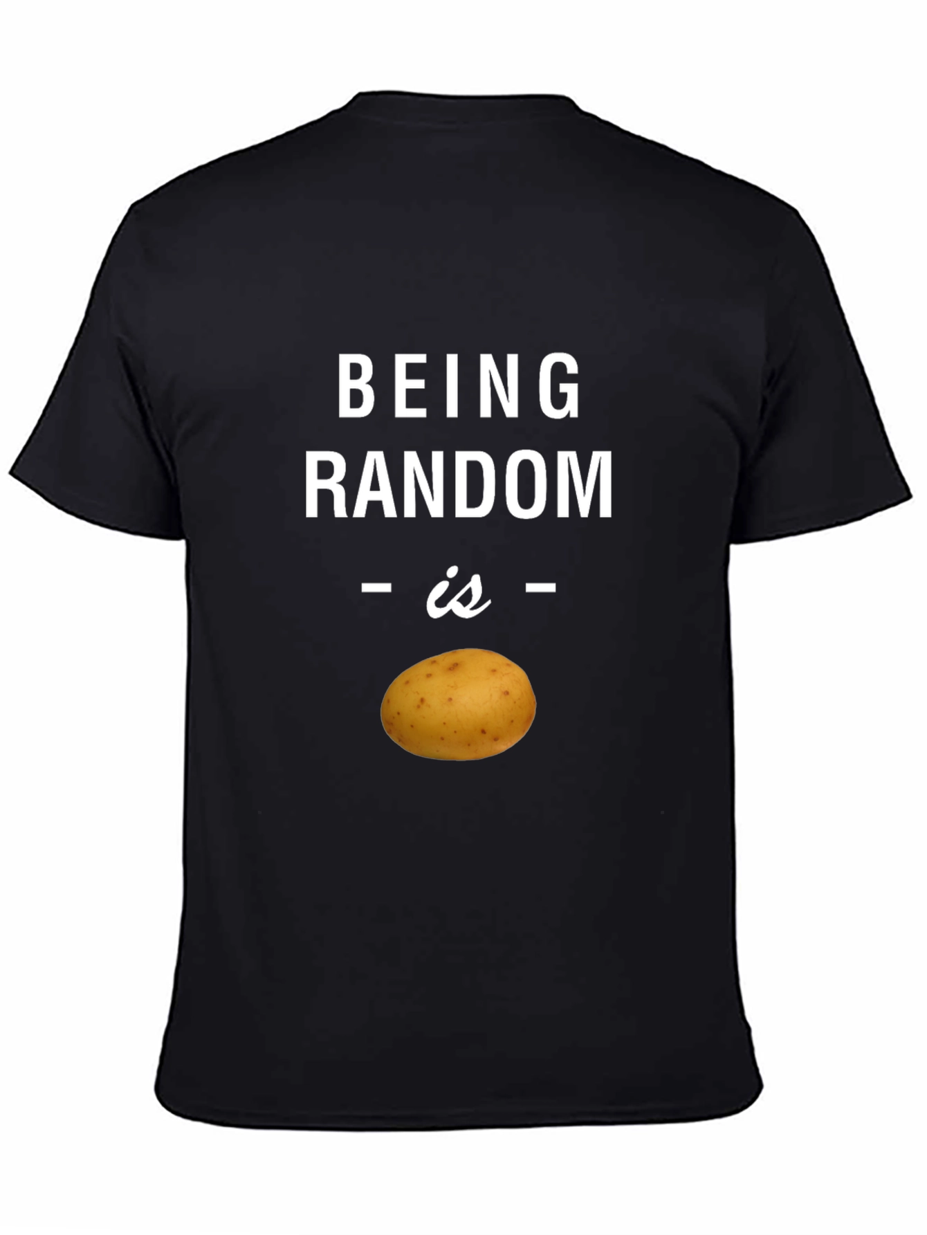 Random Potato Graphic T-Shirt - Quirky Humor Tee