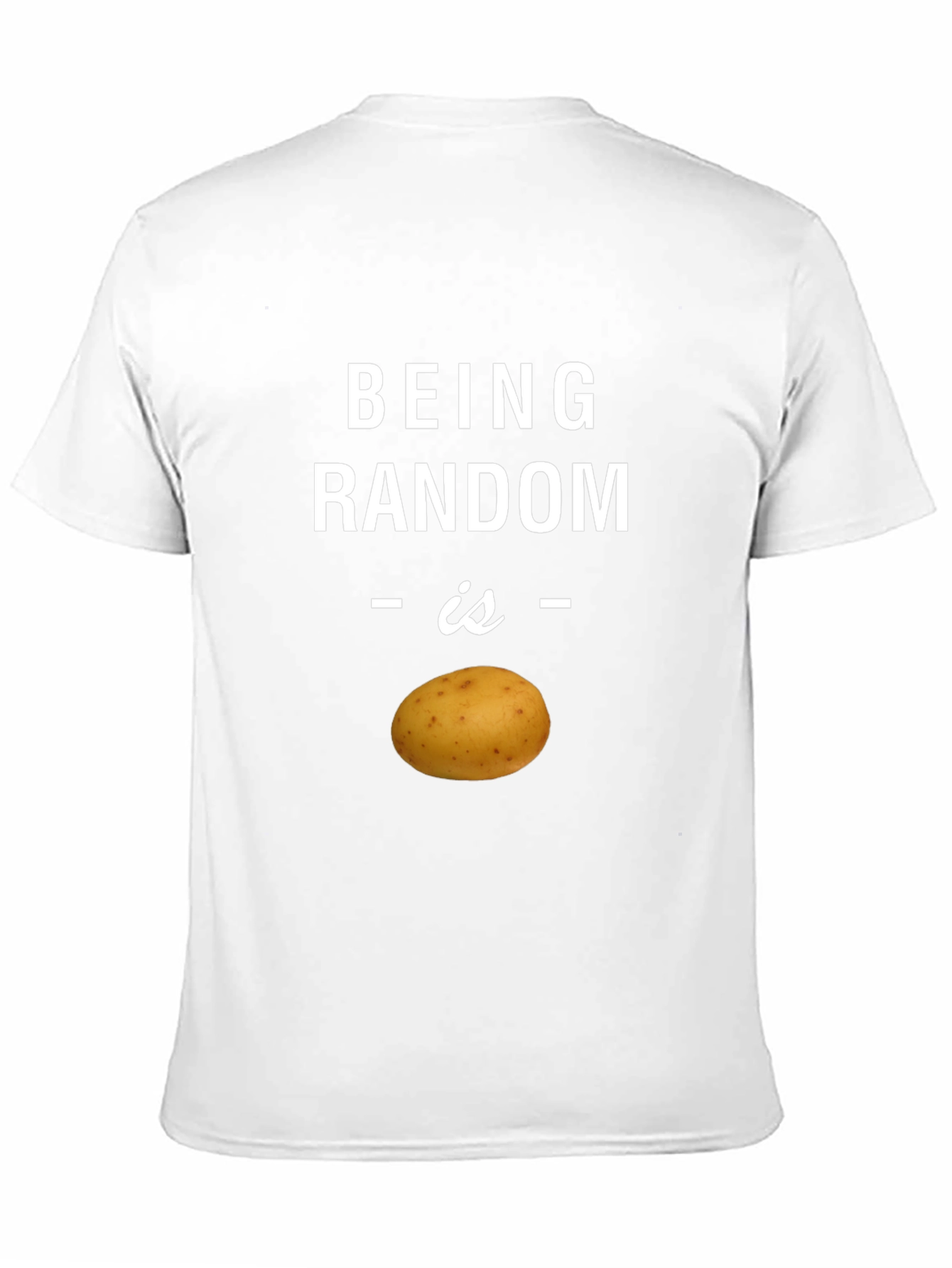 Random Potato Graphic T-Shirt - Quirky Humor Tee