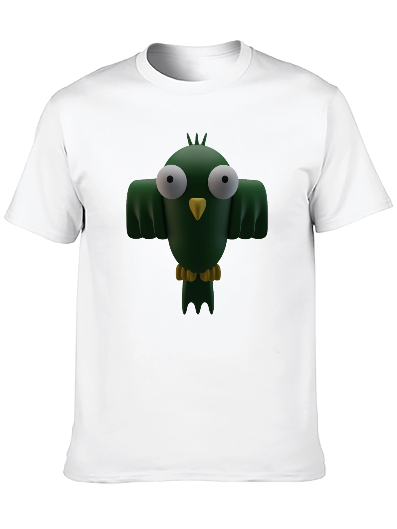 Cartoon Bird Graphic T-Shirt - Funny Animal Tee