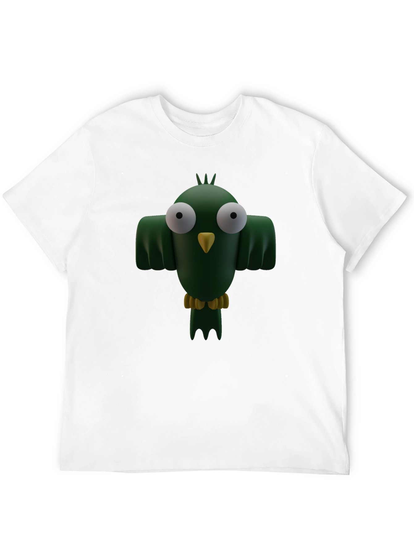 Cartoon Bird Graphic T-Shirt - Funny Animal Tee