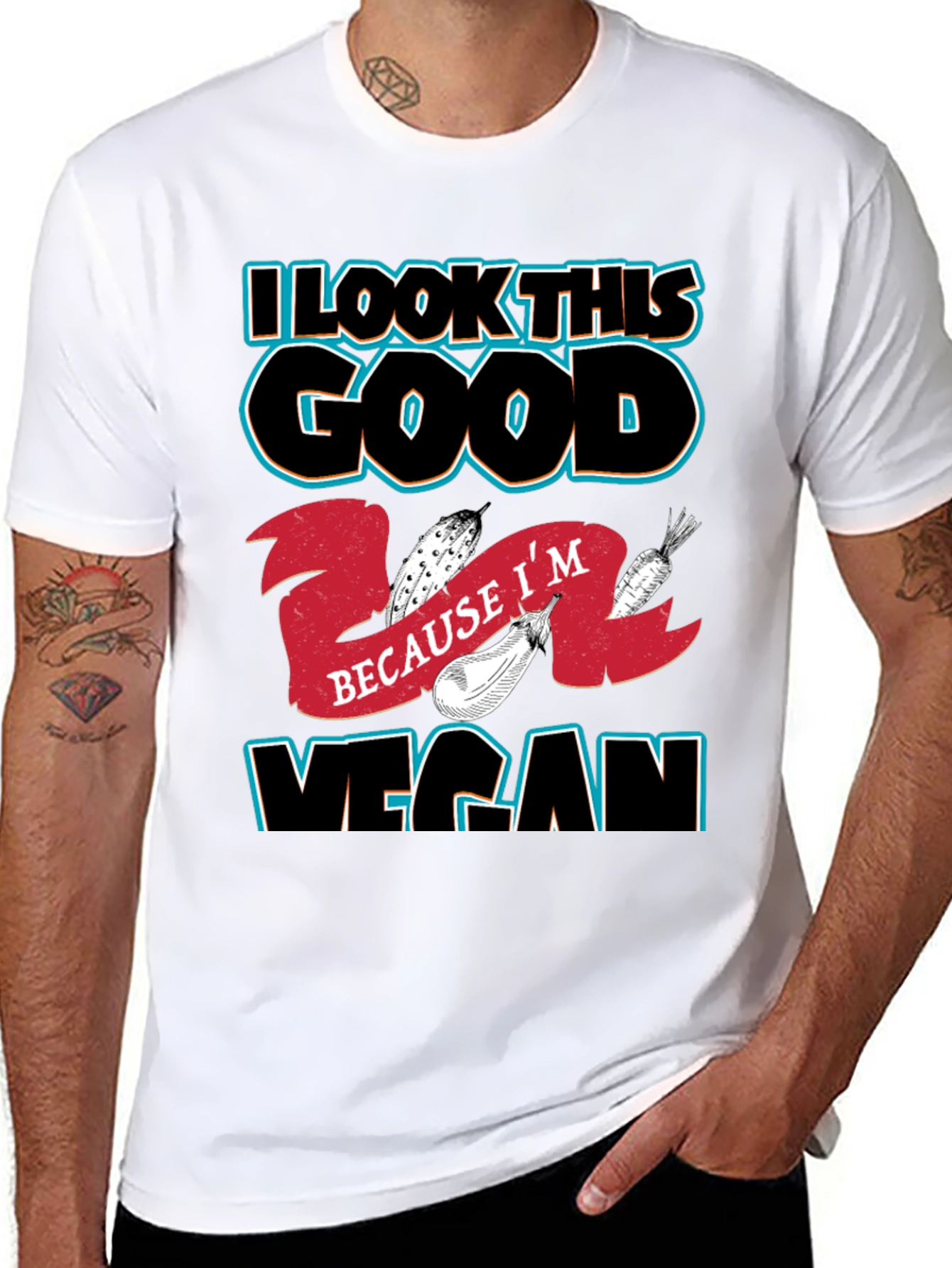 I Look This Good Because Im Vegan T-Shirt