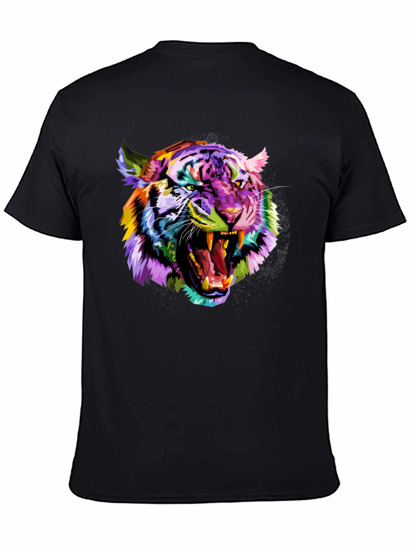 Vibrant Tiger Graphic Tee - Bold Mens T-Shirt