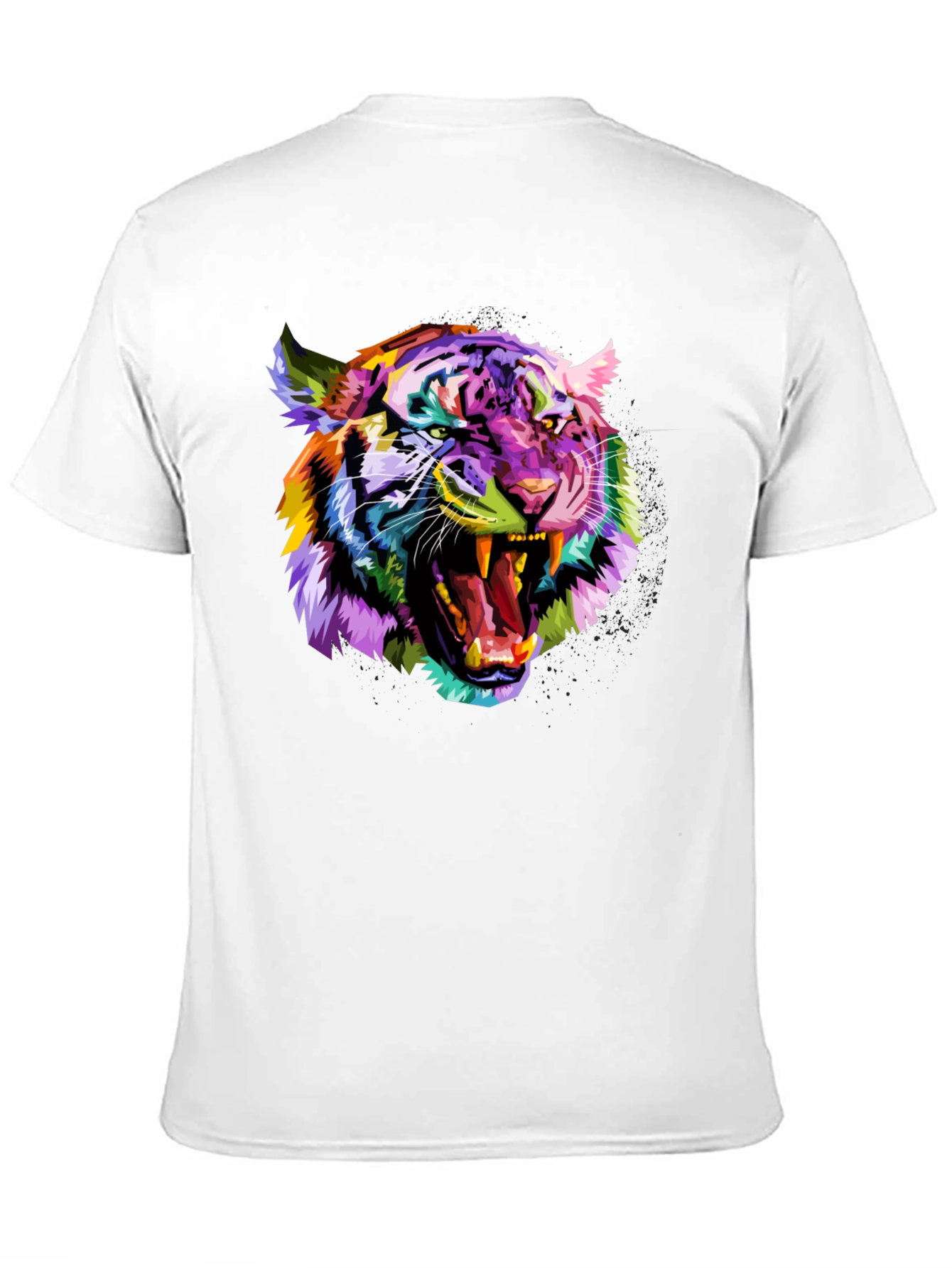 Vibrant Tiger Graphic Tee - Bold Mens T-Shirt