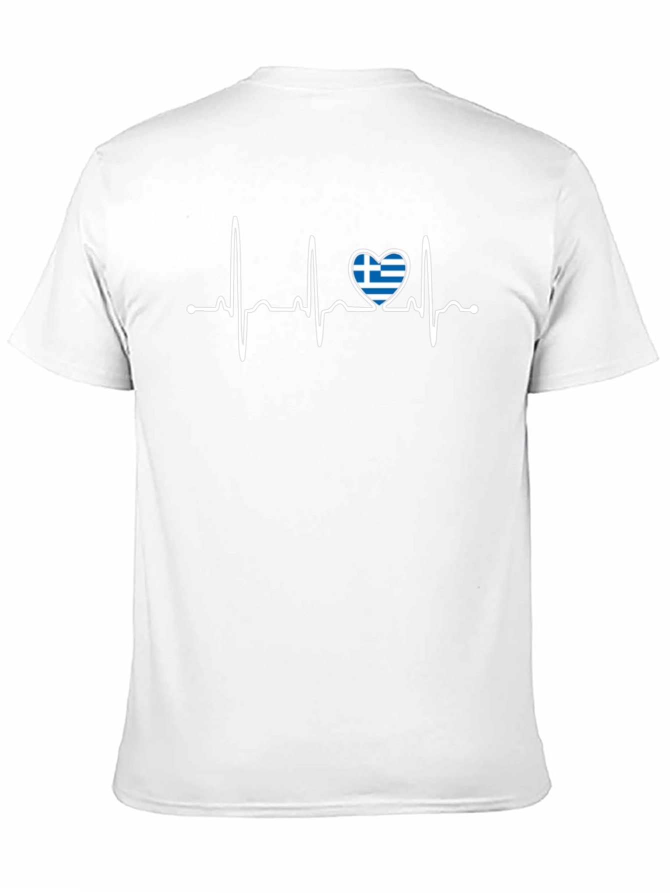 Greek Heartbeat Flag T-Shirt