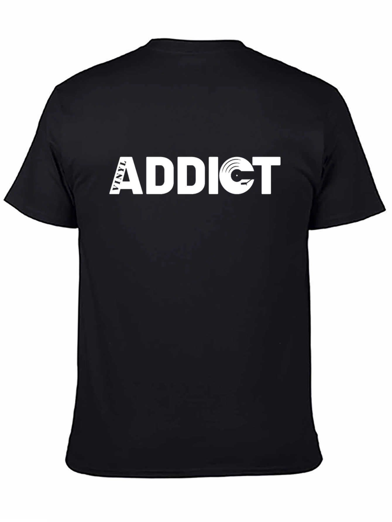 Vinyl Addict Graphic T-Shirt - Music Lover Tee