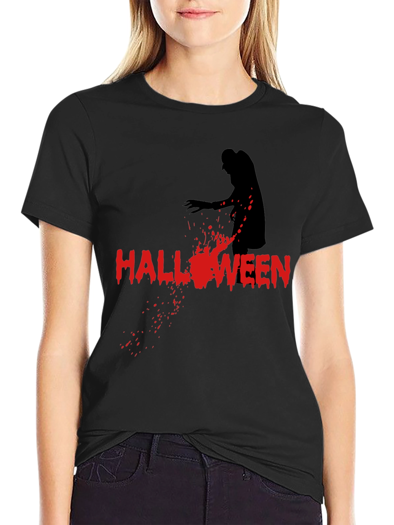 Halloween Zombie T-Shirt - Spooky Graphic Tee