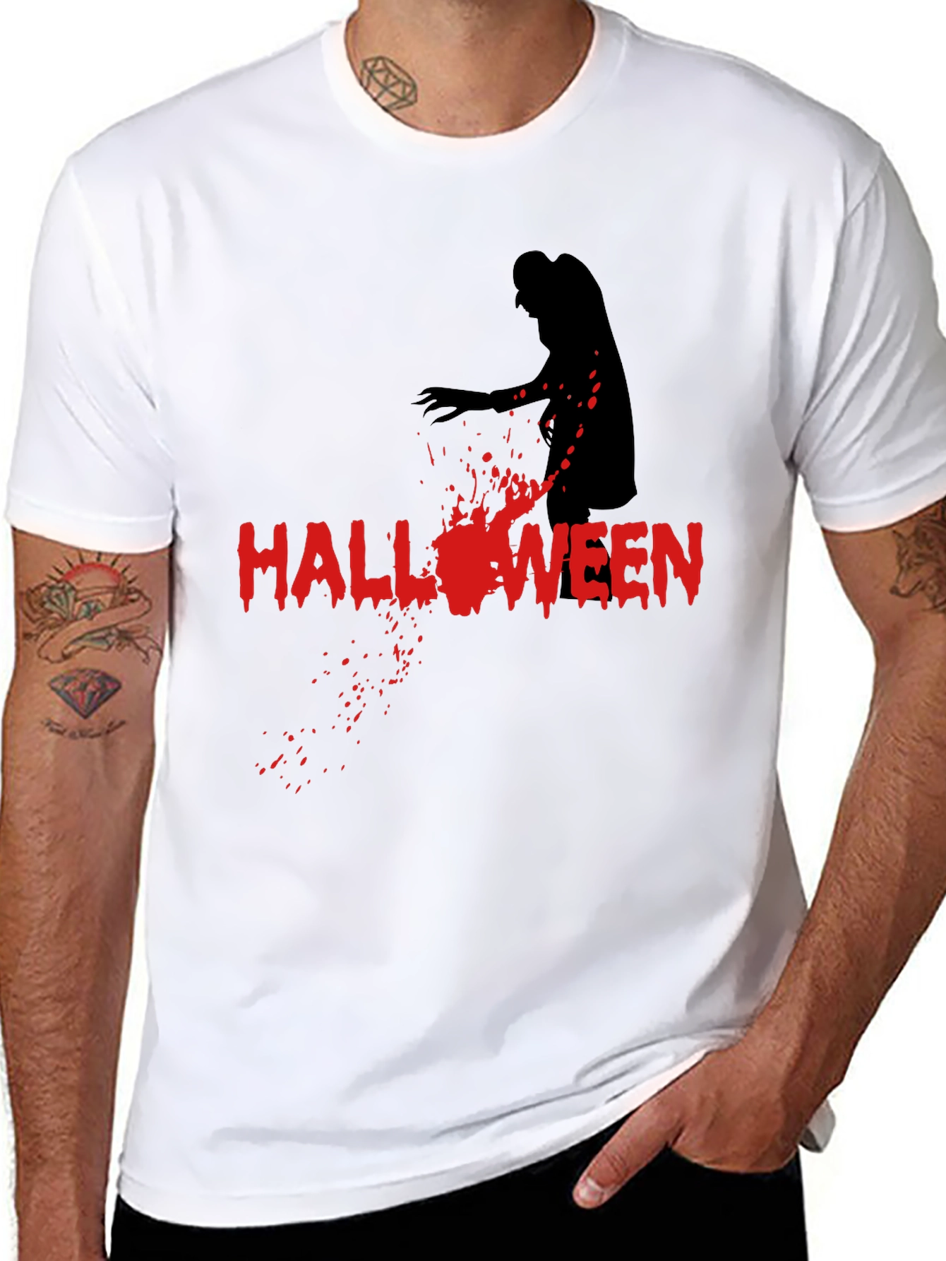 Halloween Zombie T-Shirt - Spooky Graphic Tee