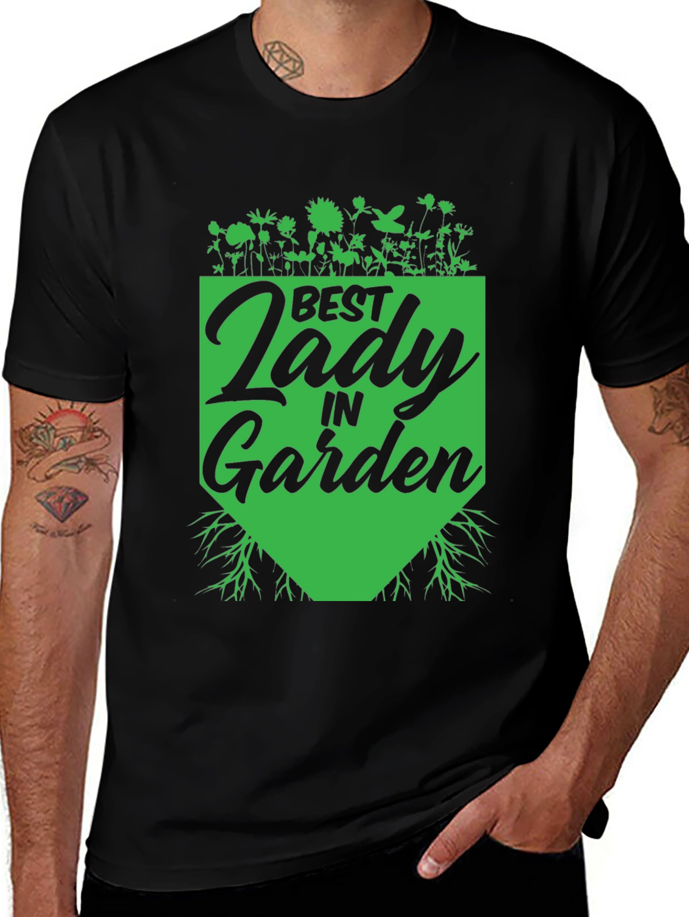 Best Lady in Garden T-Shirt - Gardener Gift