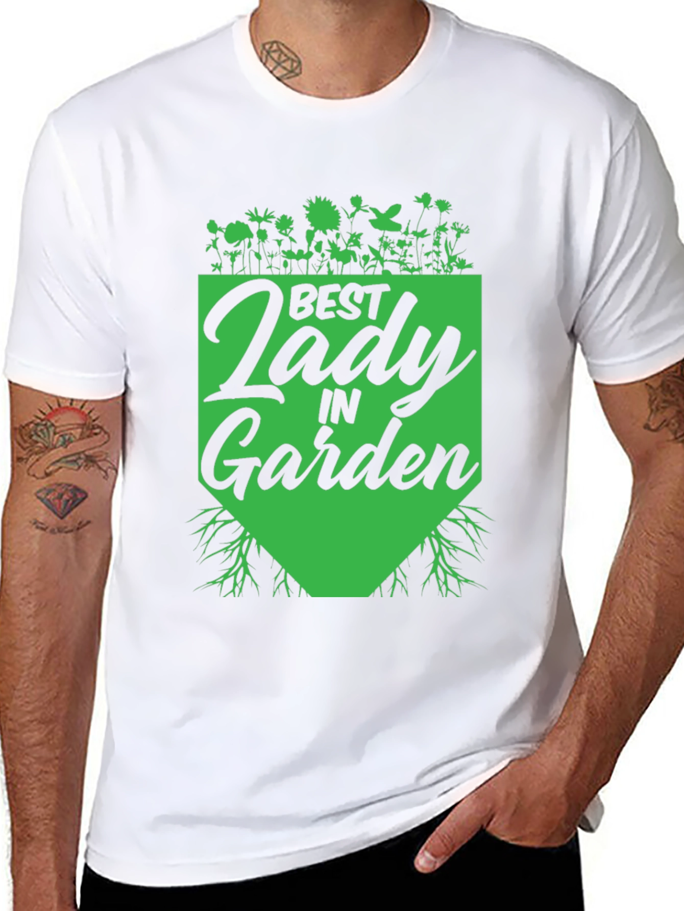Best Lady in Garden T-Shirt - Gardener Gift